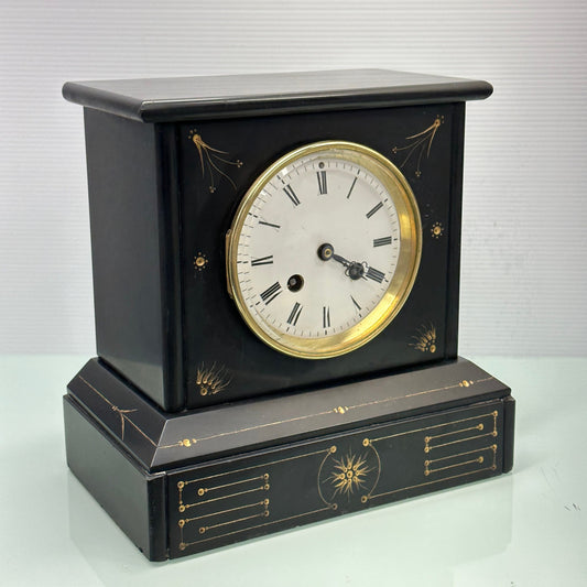 Antique Brocot and Delettrez Style Japy Freres Med d’Honneur Slate Mantel Clock c.1860