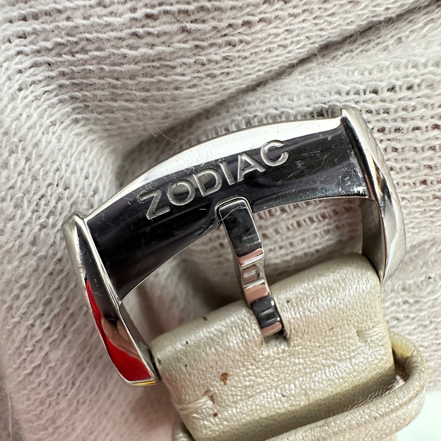 Zodiac Streamline Crystal Bezel Chronograph Swiss Watch