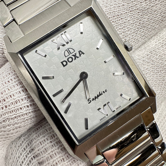 DOXA Sapphire Stainless Steel Tank Watch