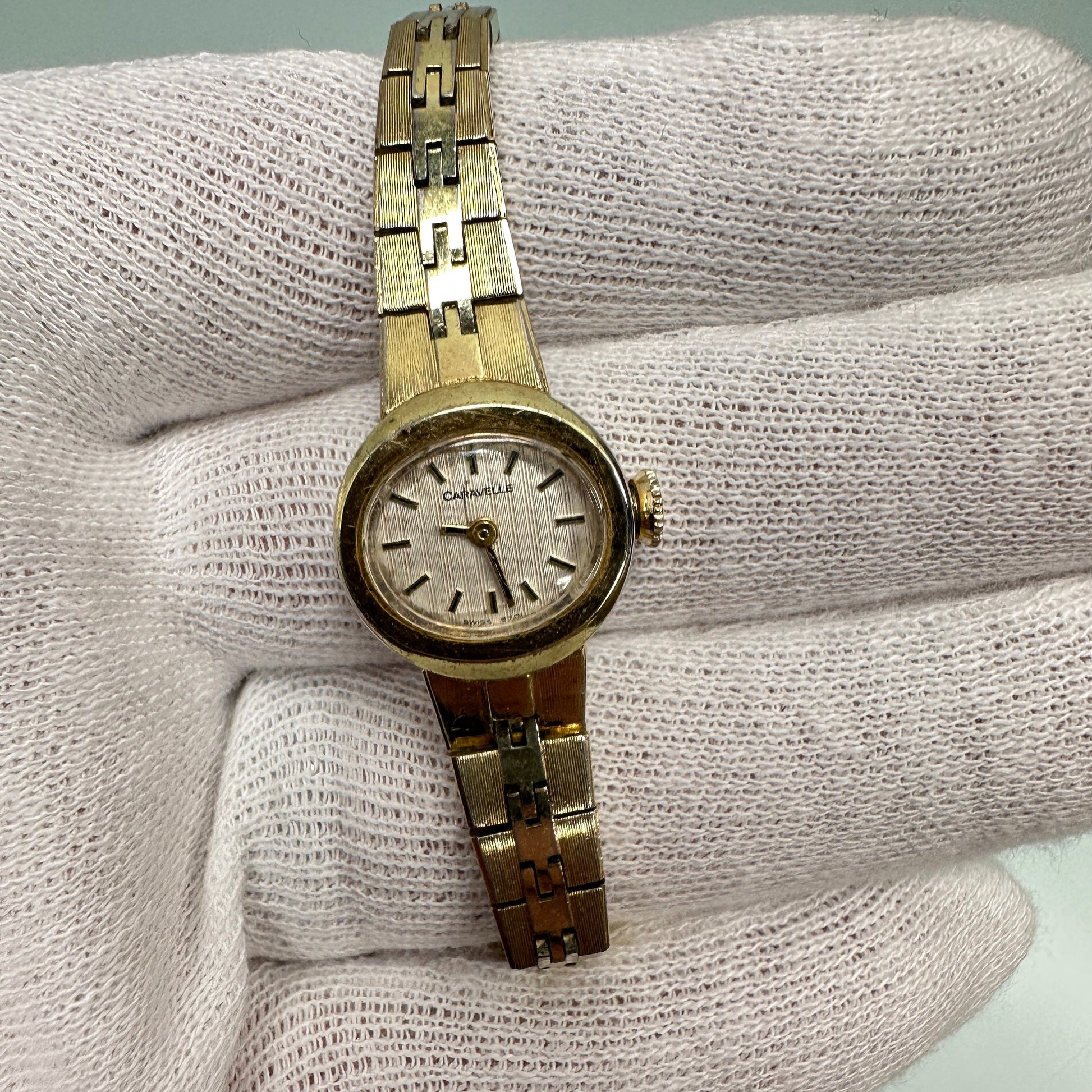 Caravelle Bulova Women Watch Stainless Steel Gold