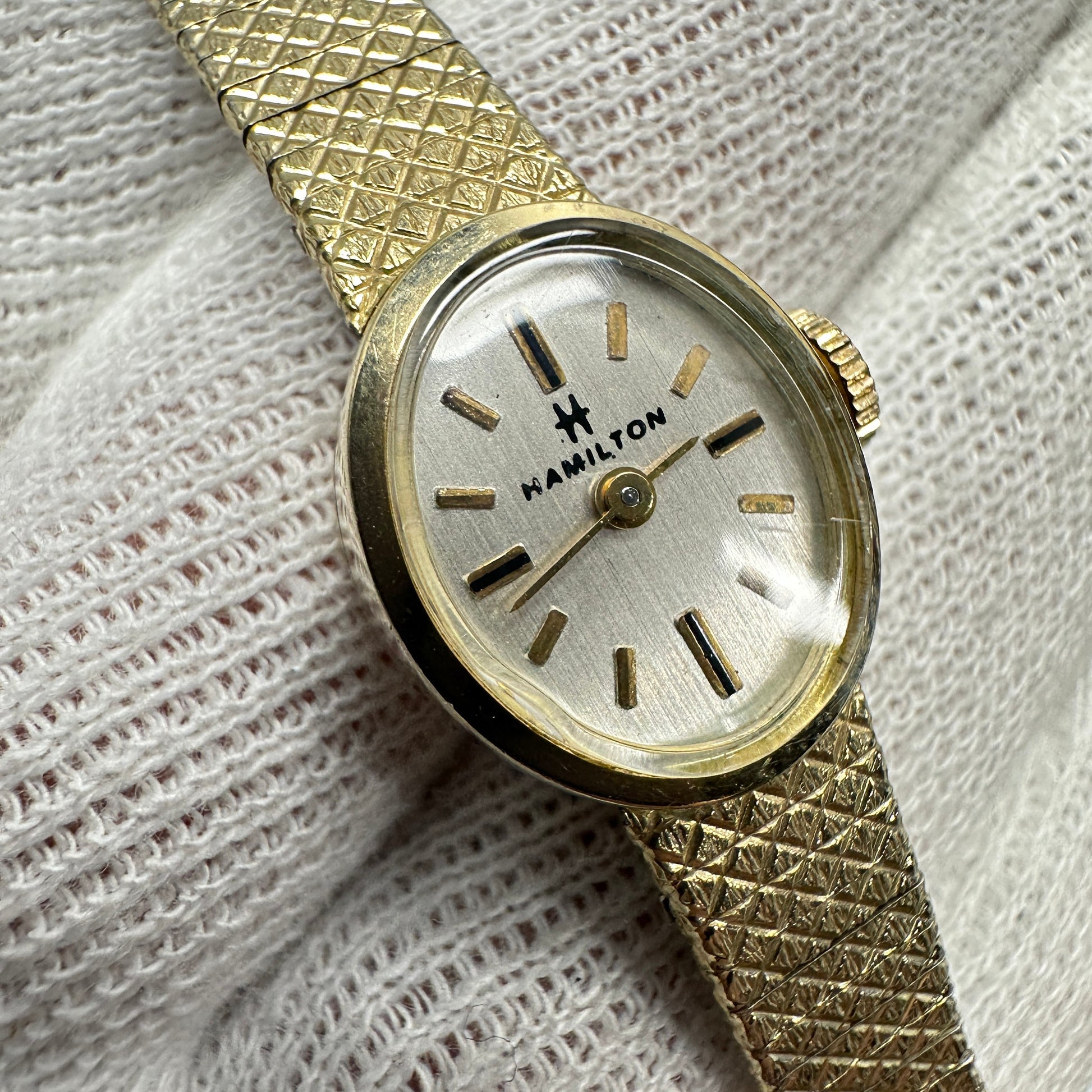 Antique Hamilton Swiss Cocktail 10k Rolled Gold Watch with 17 Jewels