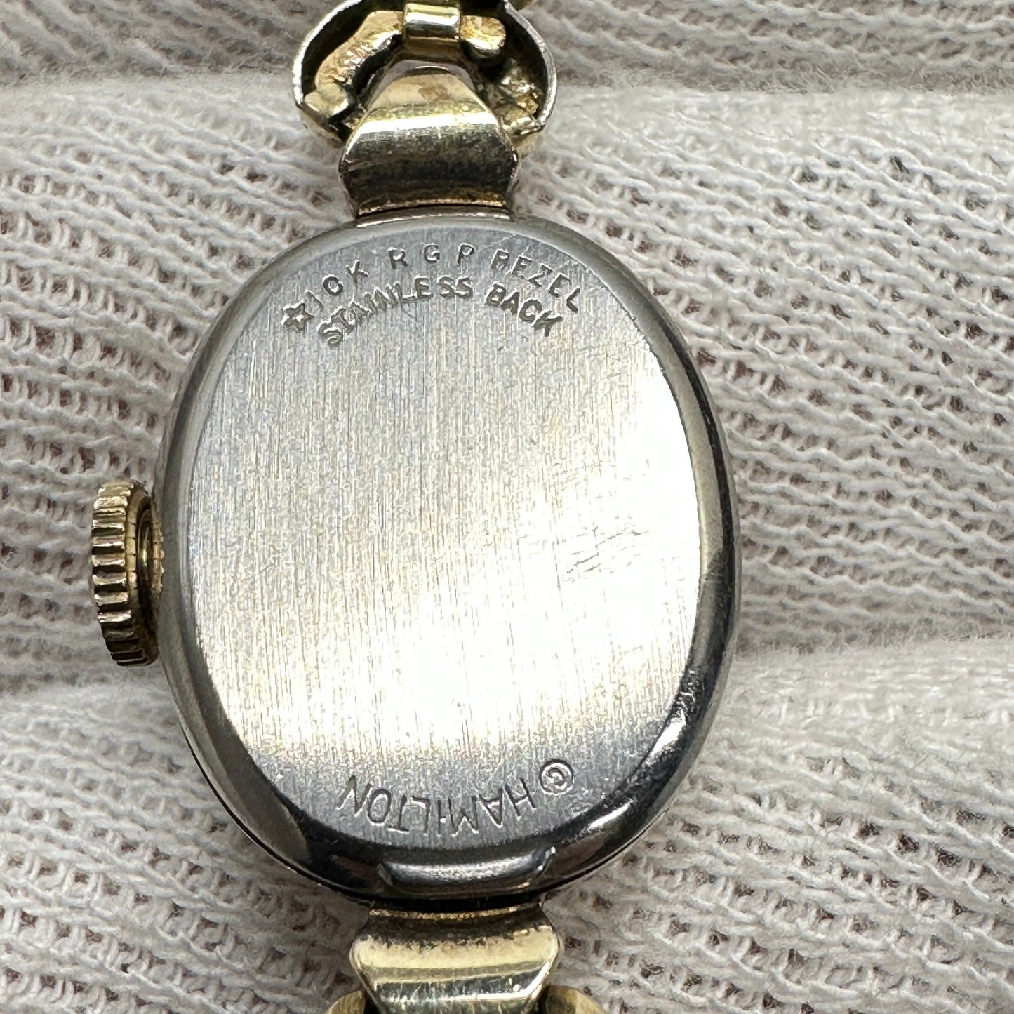 Antique Hamilton Swiss Cocktail 10k Gold Watch with 17 Jewels