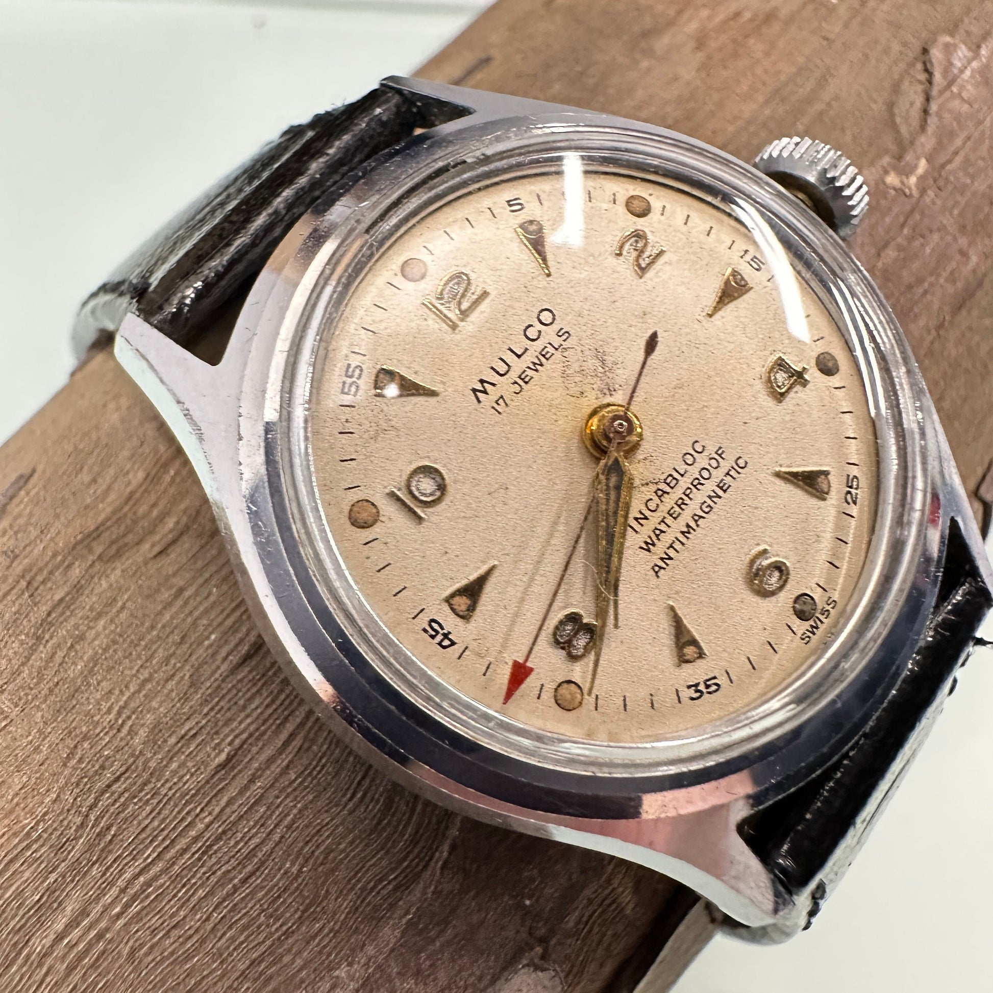 MULCO Stainless Steel Manual Wind Watch c. 1960