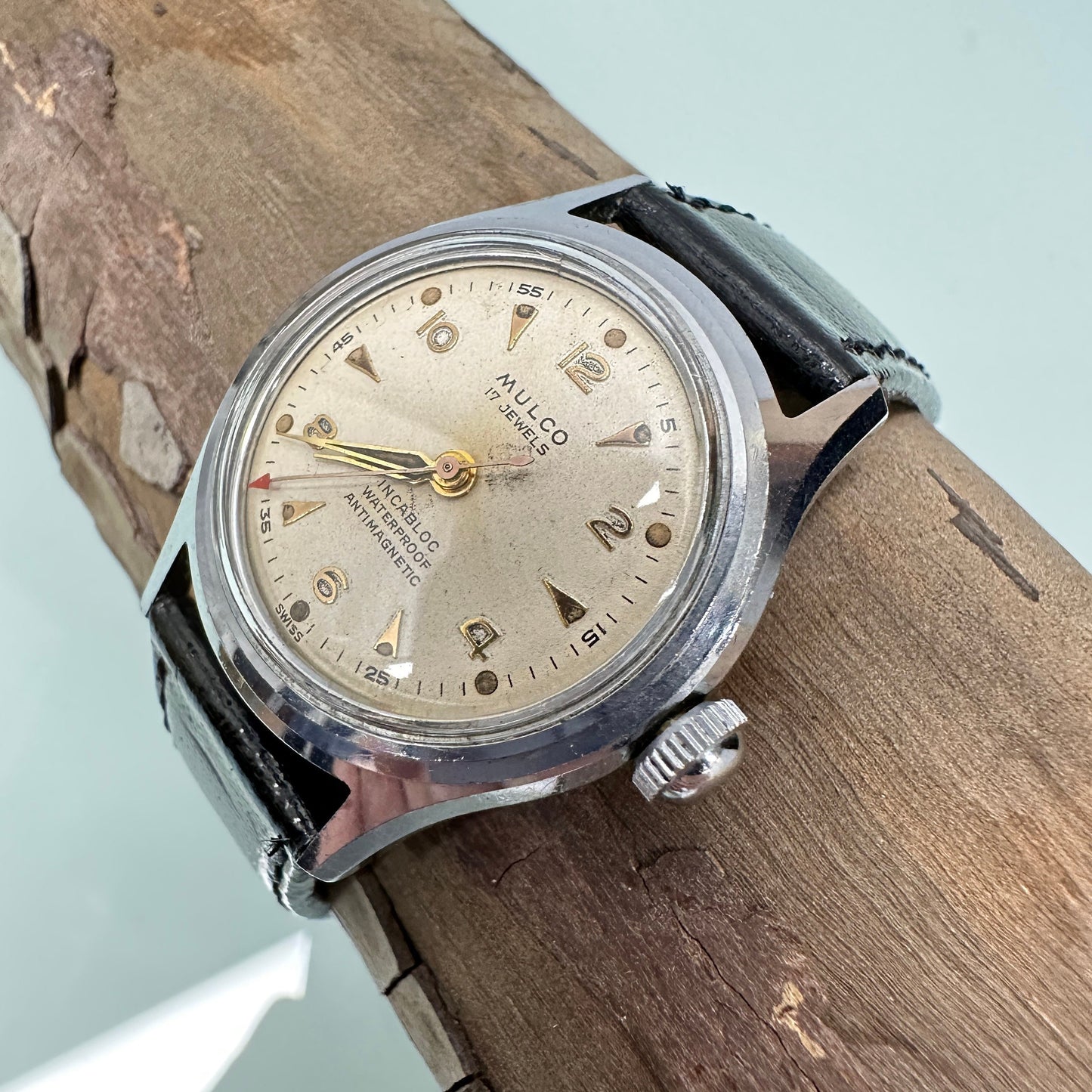 MULCO Stainless Steel Manual Wind Watch c. 1960