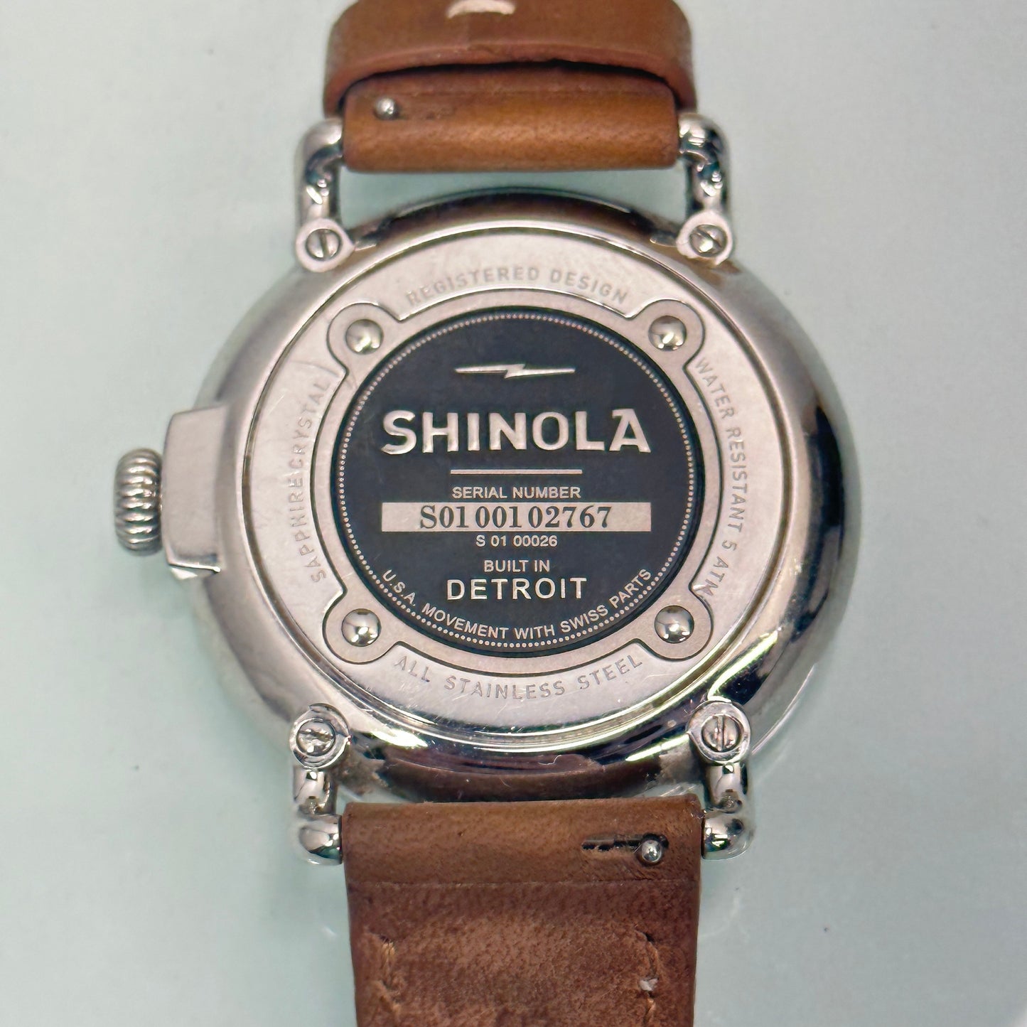 Shinola Runwell Argonite 1069 Watch with Green Dial