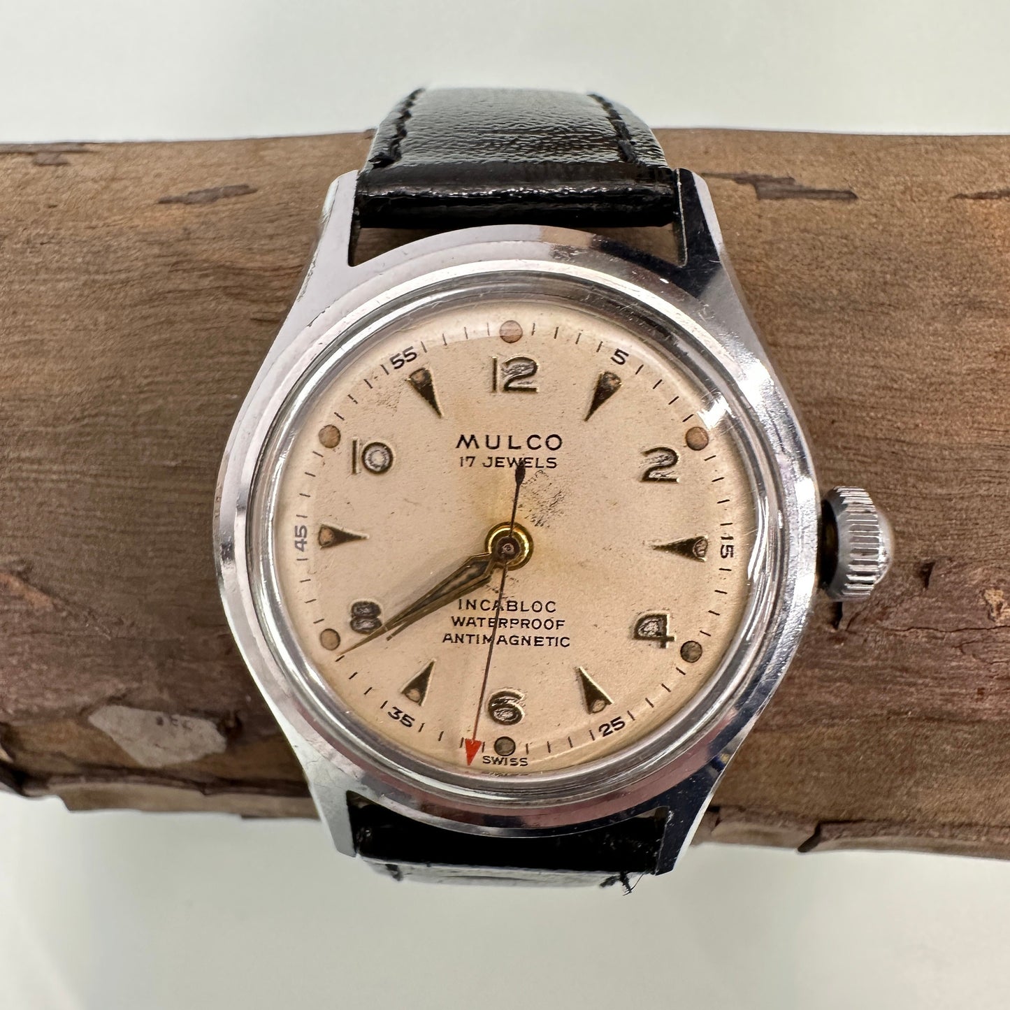 MULCO Stainless Steel Manual Wind Watch c. 1960