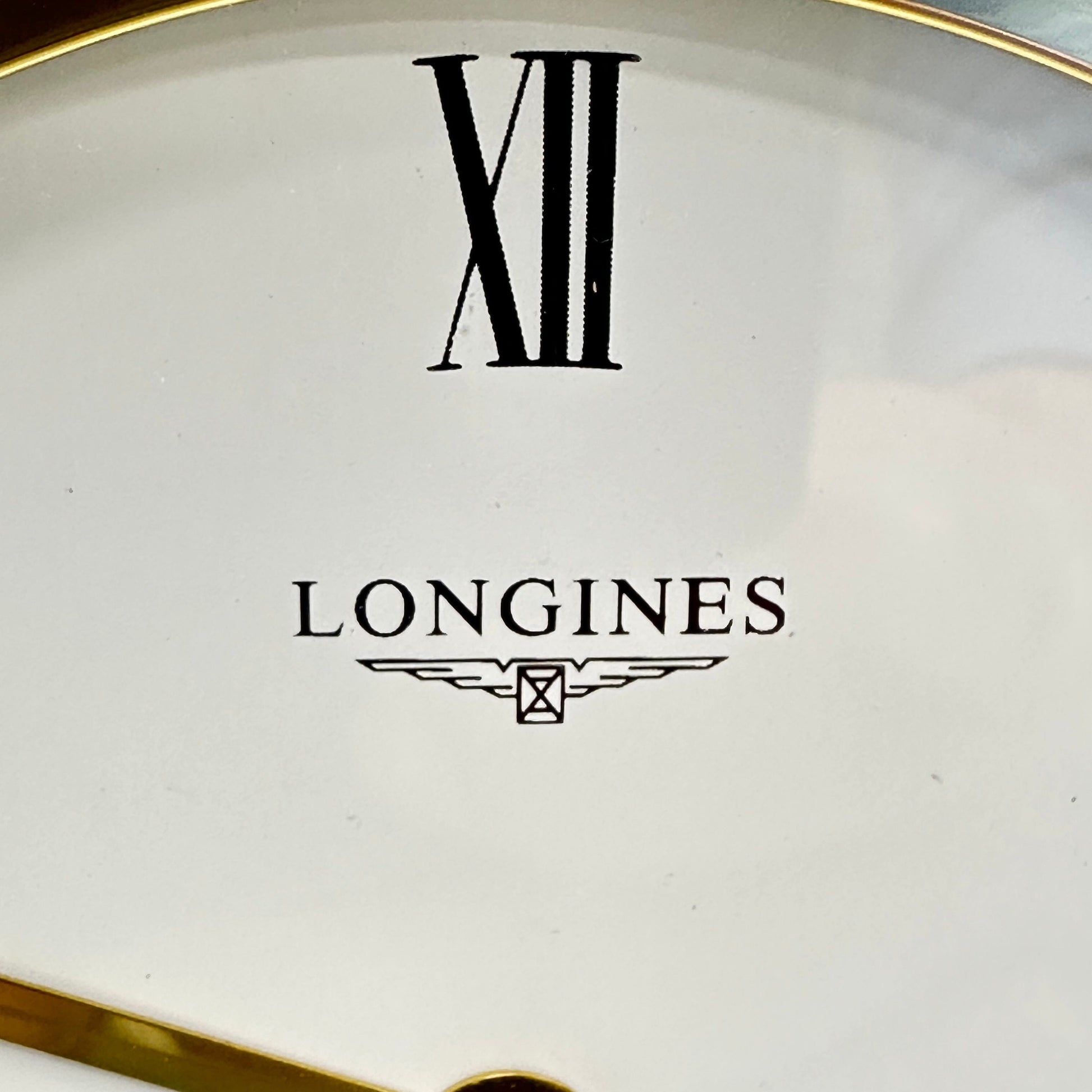 Longines MCM Gold Plated Mantle Clock - Quartz movement