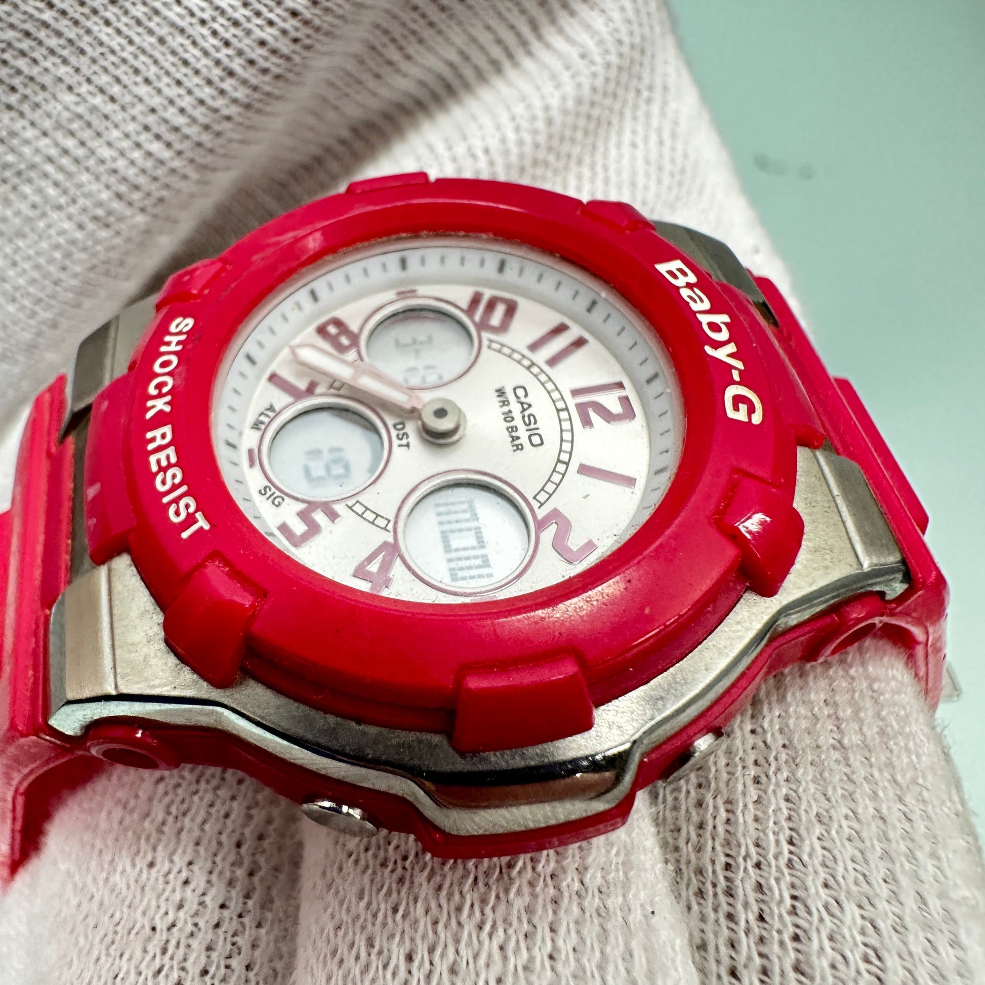 Casio Baby-G G-Shock Chunky watch - Pink and Steel