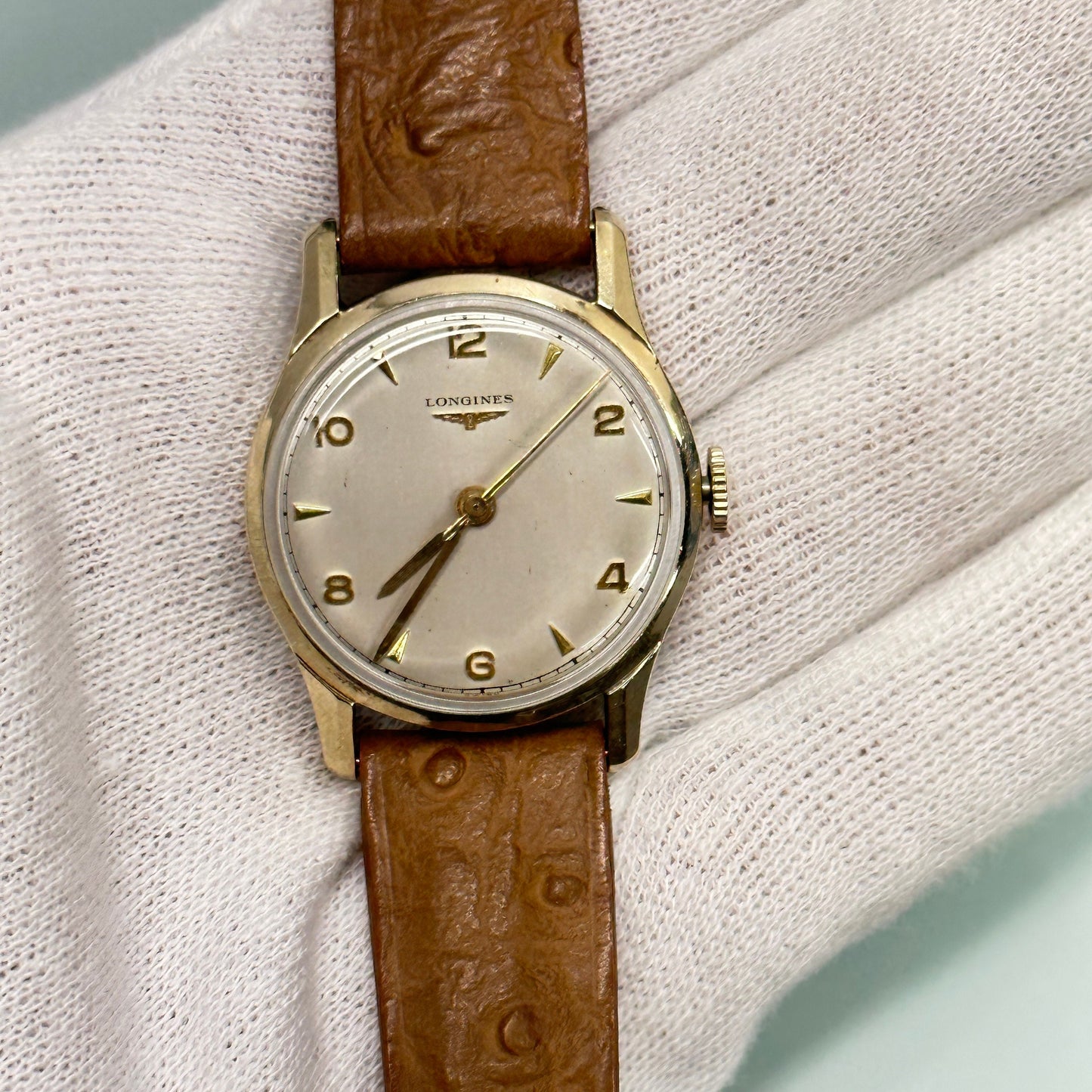 Longines Vintage 10k Gold Wind Up Watch c. 1943