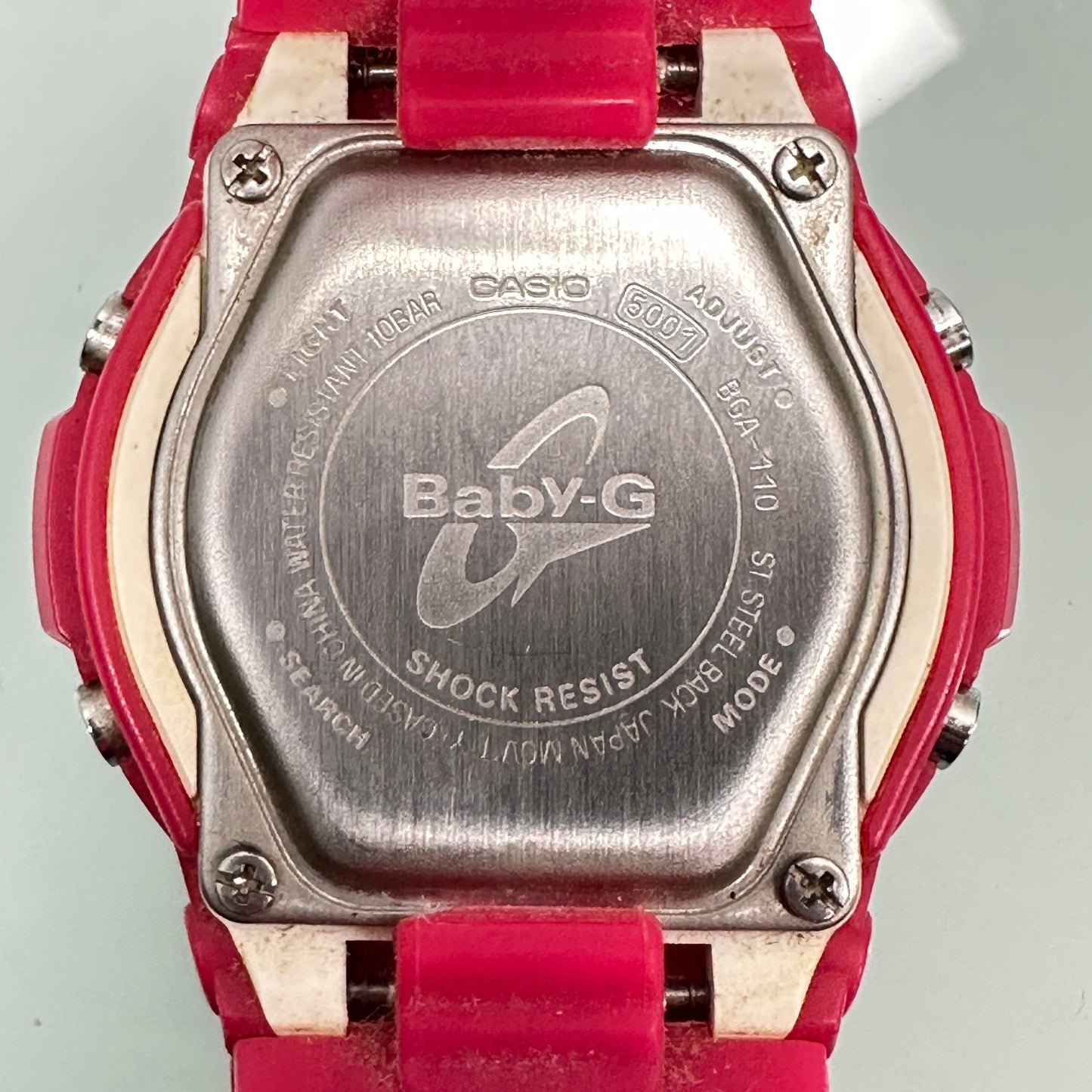 Casio Baby-G G-Shock Chunky watch - Pink and Steel