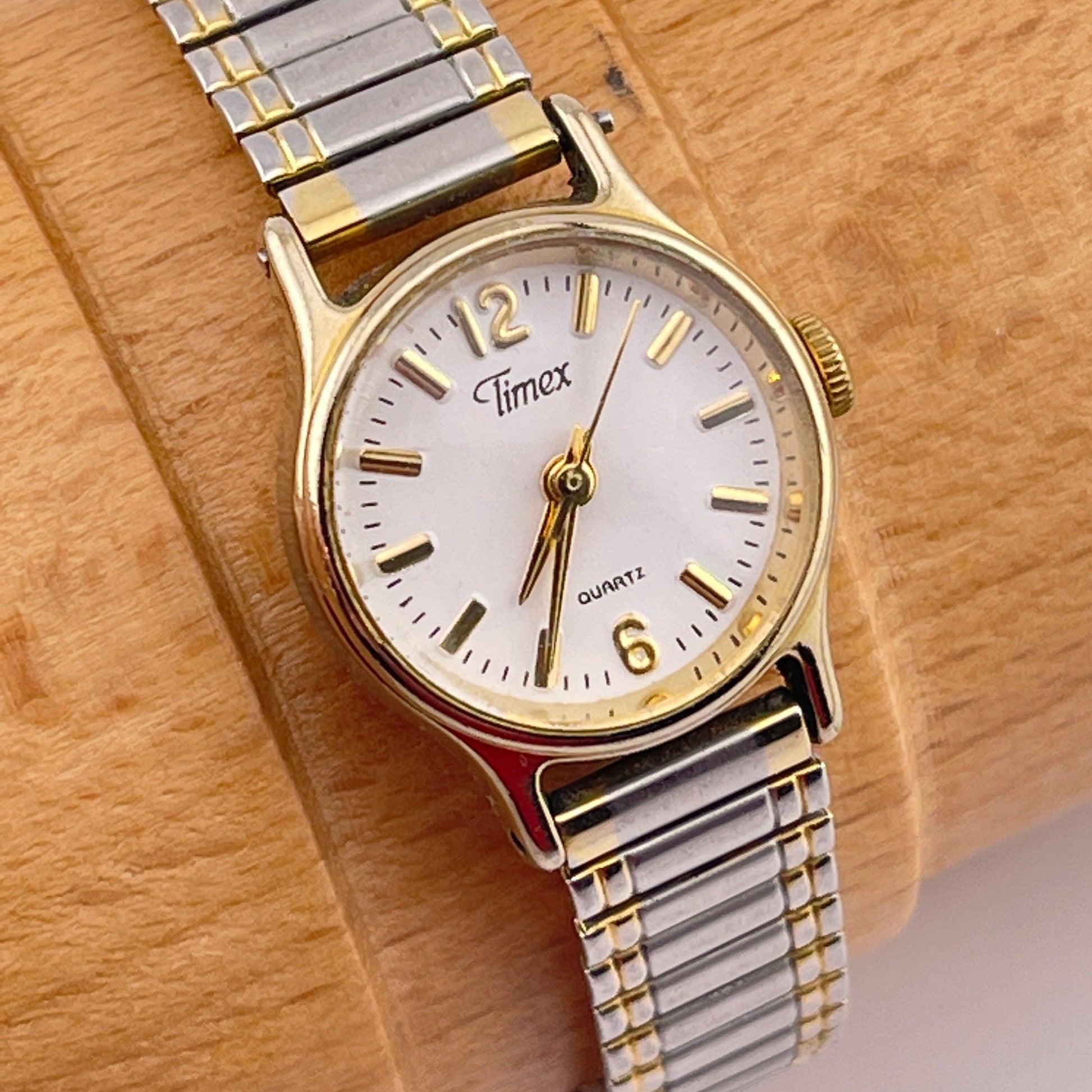 Timex Two Tone 19mm Bracelet Ladies Watch