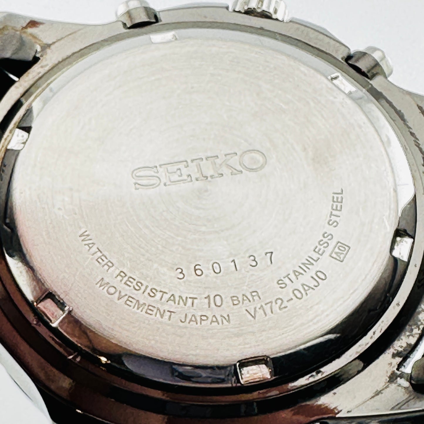 Seiko Solar Mens Analog Solar Chronograph Watch