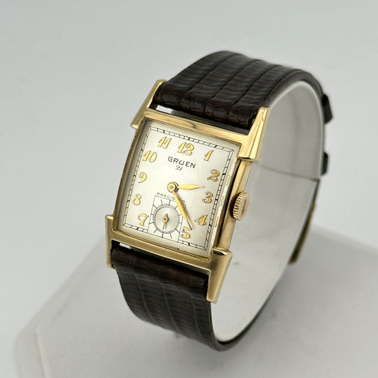 Gruen Precision Swiss 10k Gold Filled Gentleman’s Vintage Watch c.1960