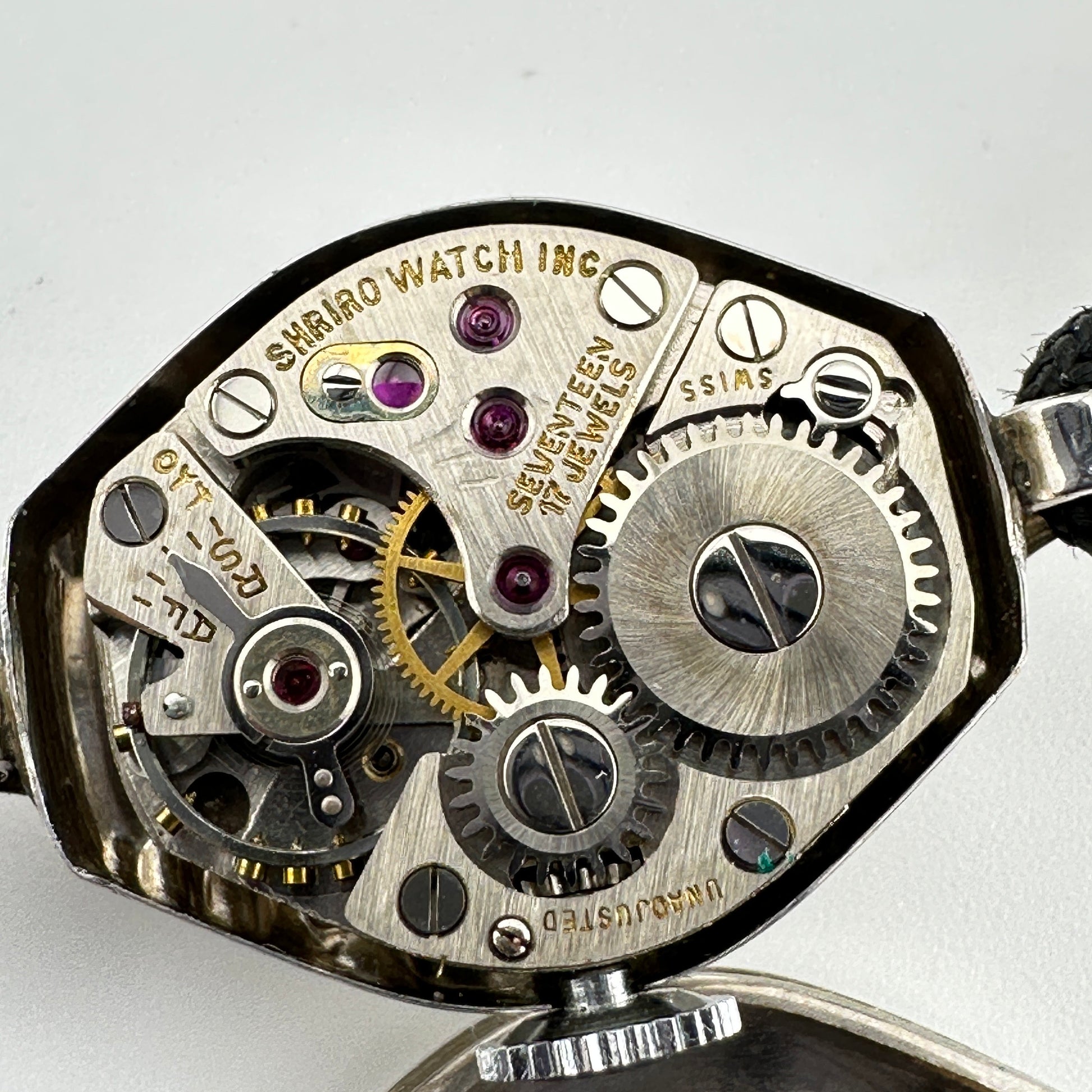 Antique Cornell Swiss Cocktail 14k White Gold Ladies Watch with 17 Jewel Manual wind movement