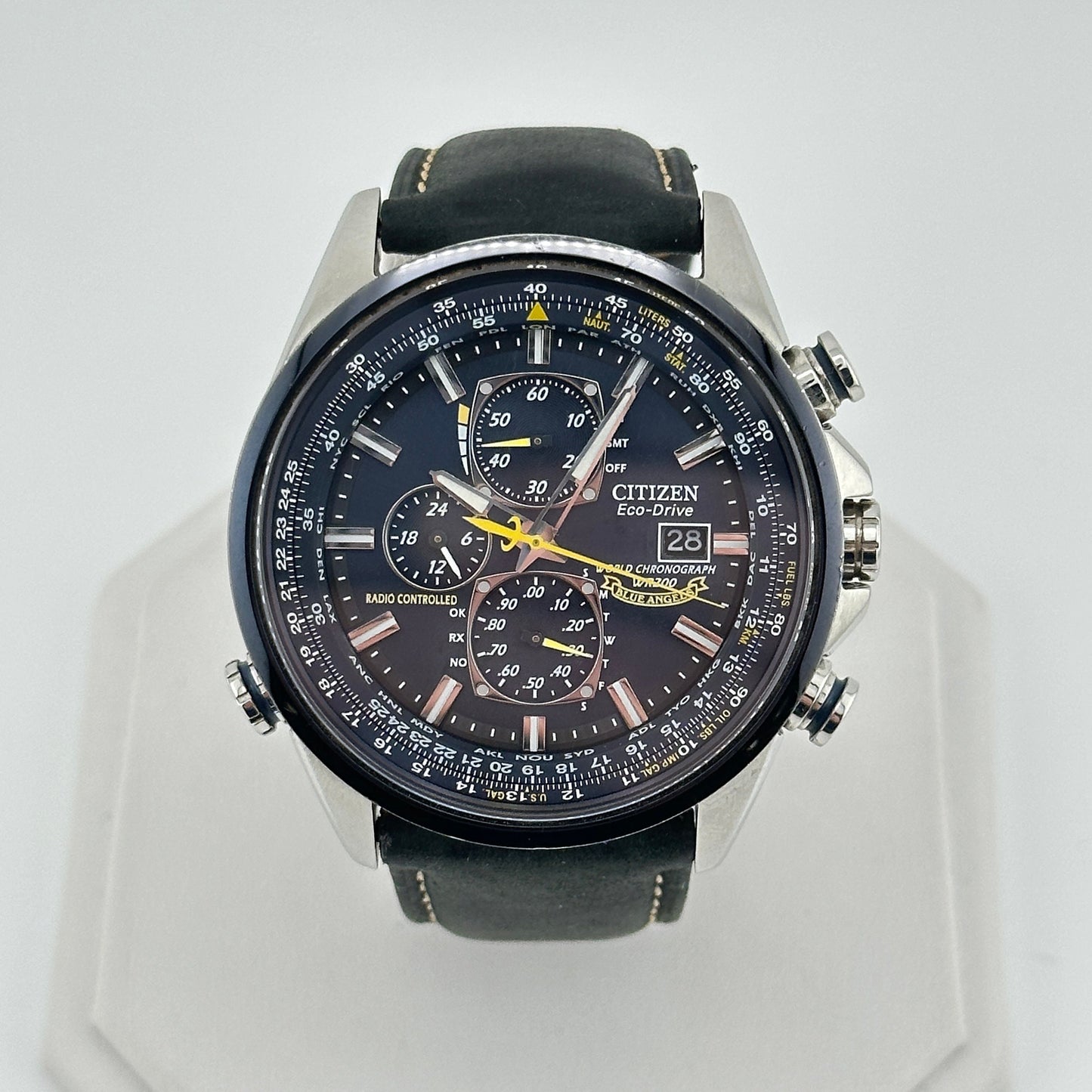 BLUE ANGELS Citizen Eco-Drive a-t World Chronograph Men’s Watch