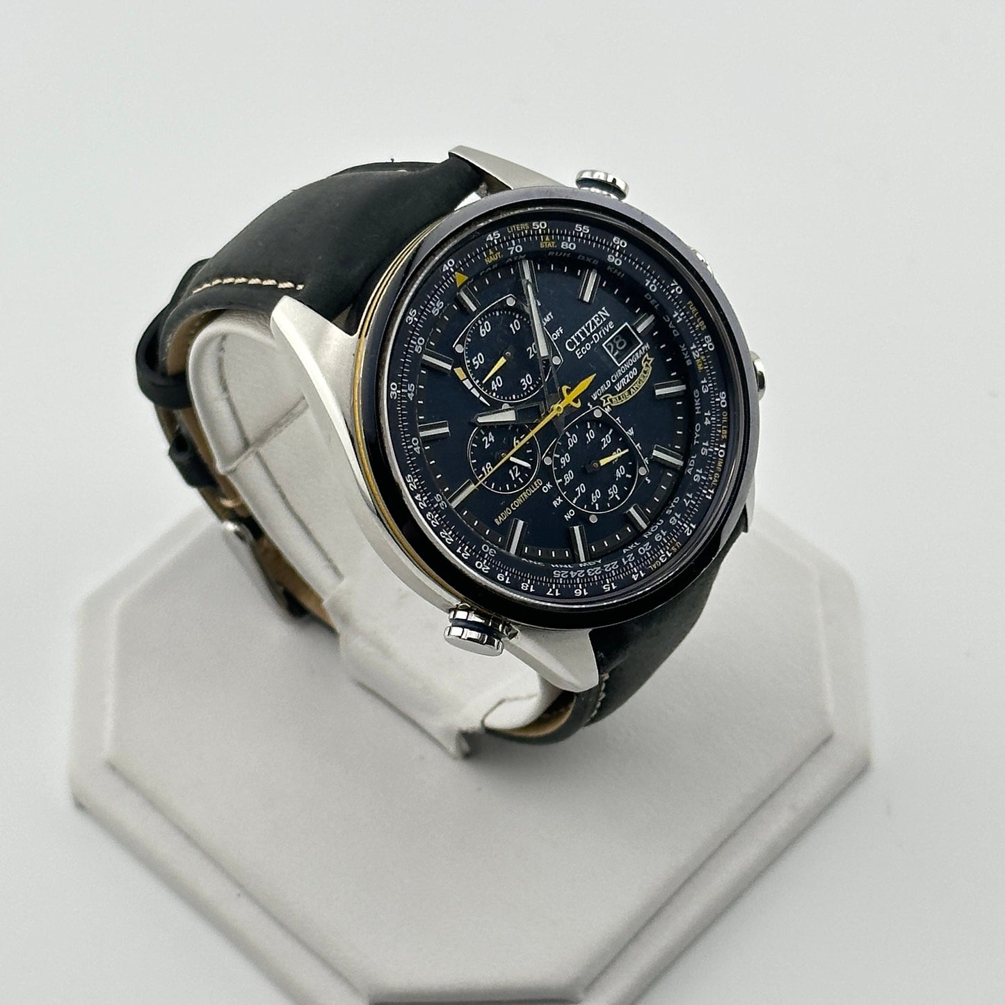 BLUE ANGELS Citizen Eco-Drive a-t World Chronograph Men’s Watch