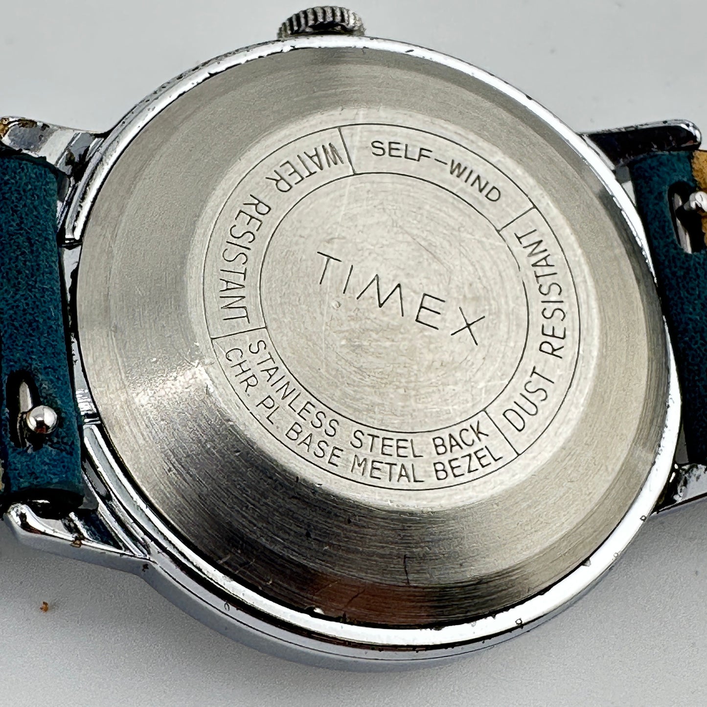 Timex Stainless Steel Automatic Navy Blue Men’s 35mm Wristwatch c.1974