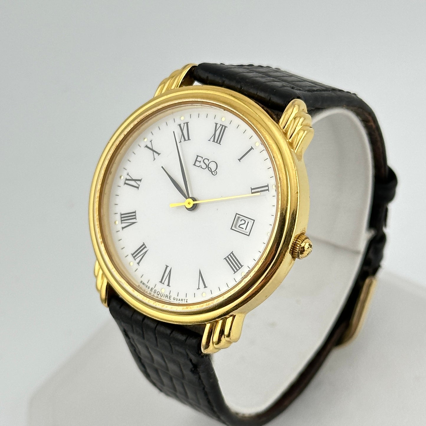 ESQ Esquire Men’s 36mm Gold Tone Swiss Watch