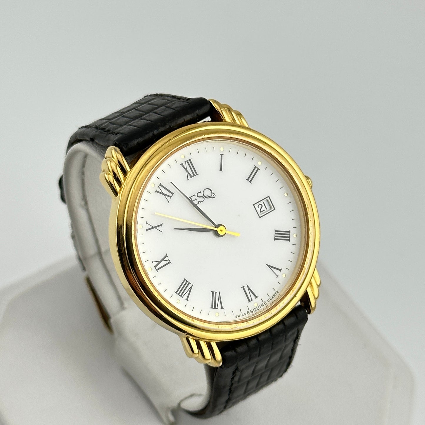 ESQ Esquire Men’s 36mm Gold Tone Swiss Watch