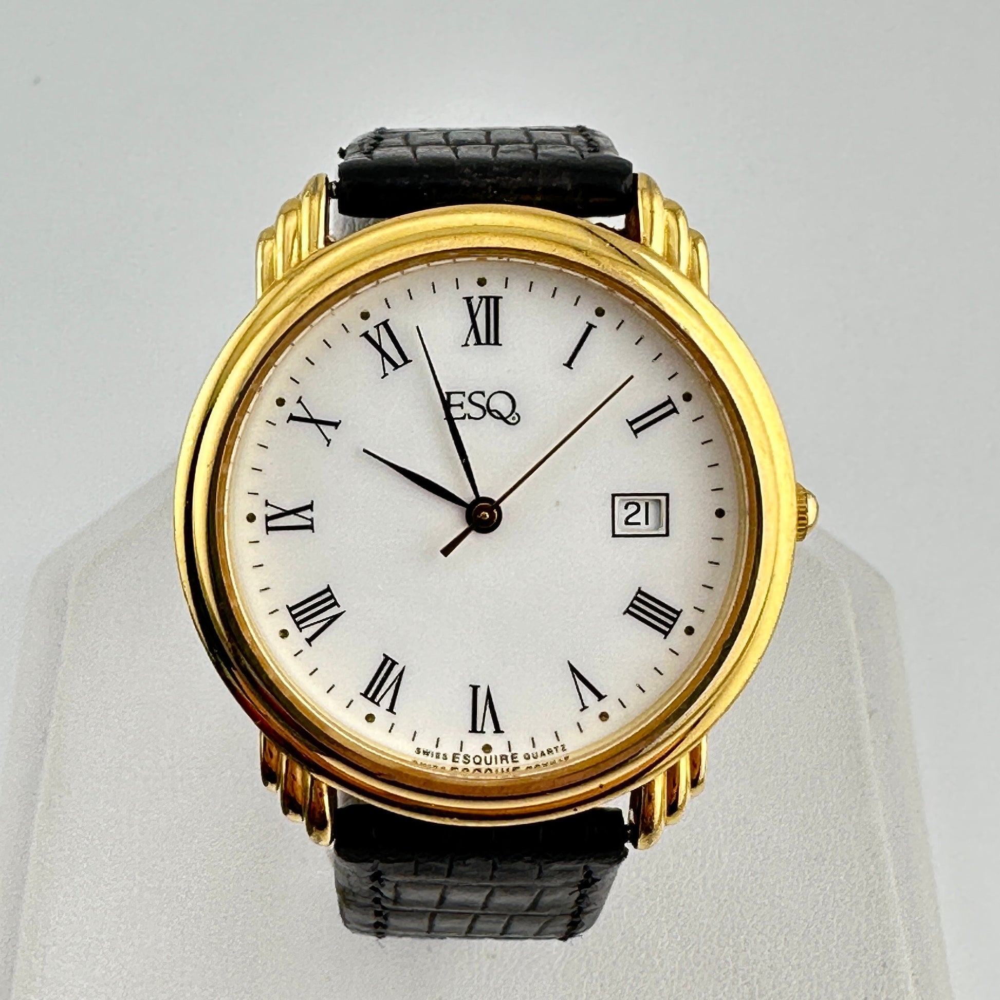 ESQ Esquire Men’s 36mm Gold Tone Swiss Watch