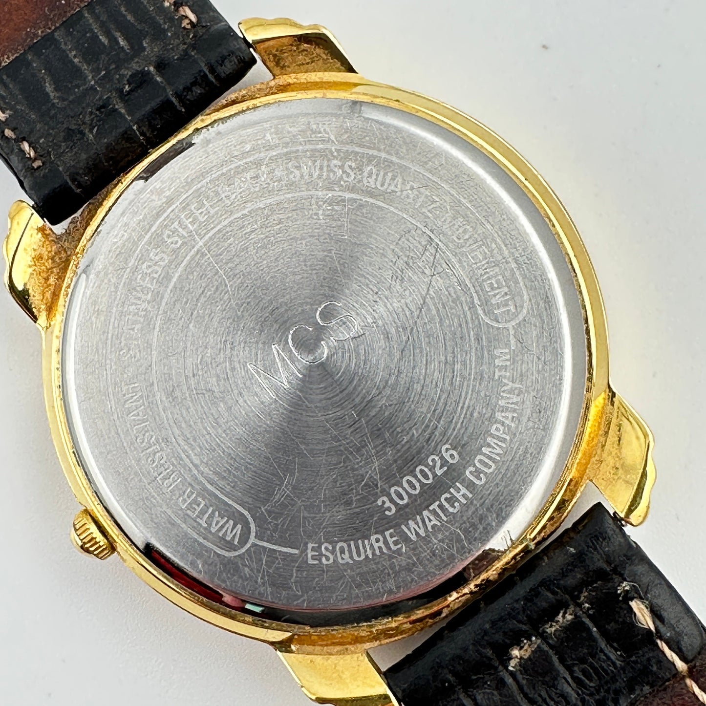 ESQ Esquire Men’s 36mm Gold Tone Swiss Watch