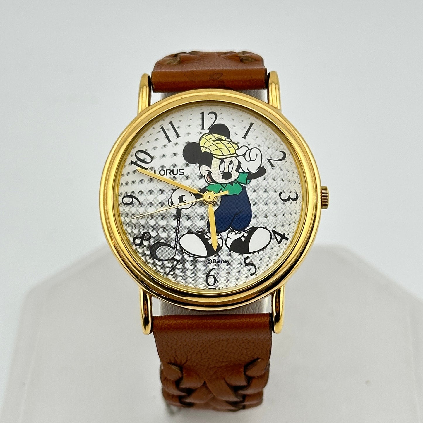 Lorus Golfing Mickey Mouse 34mm Gold Tone Men’s Watch