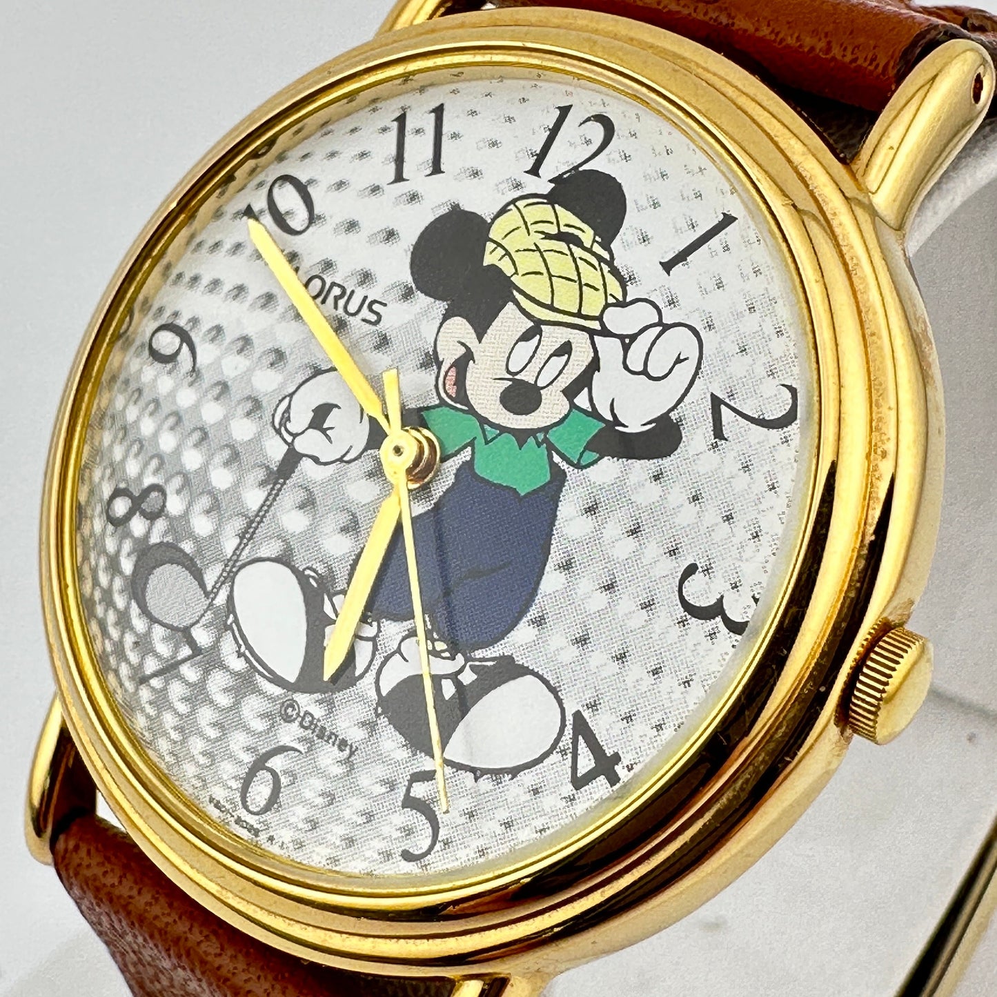 Lorus Golfing Mickey Mouse 34mm Gold Tone Men’s Watch