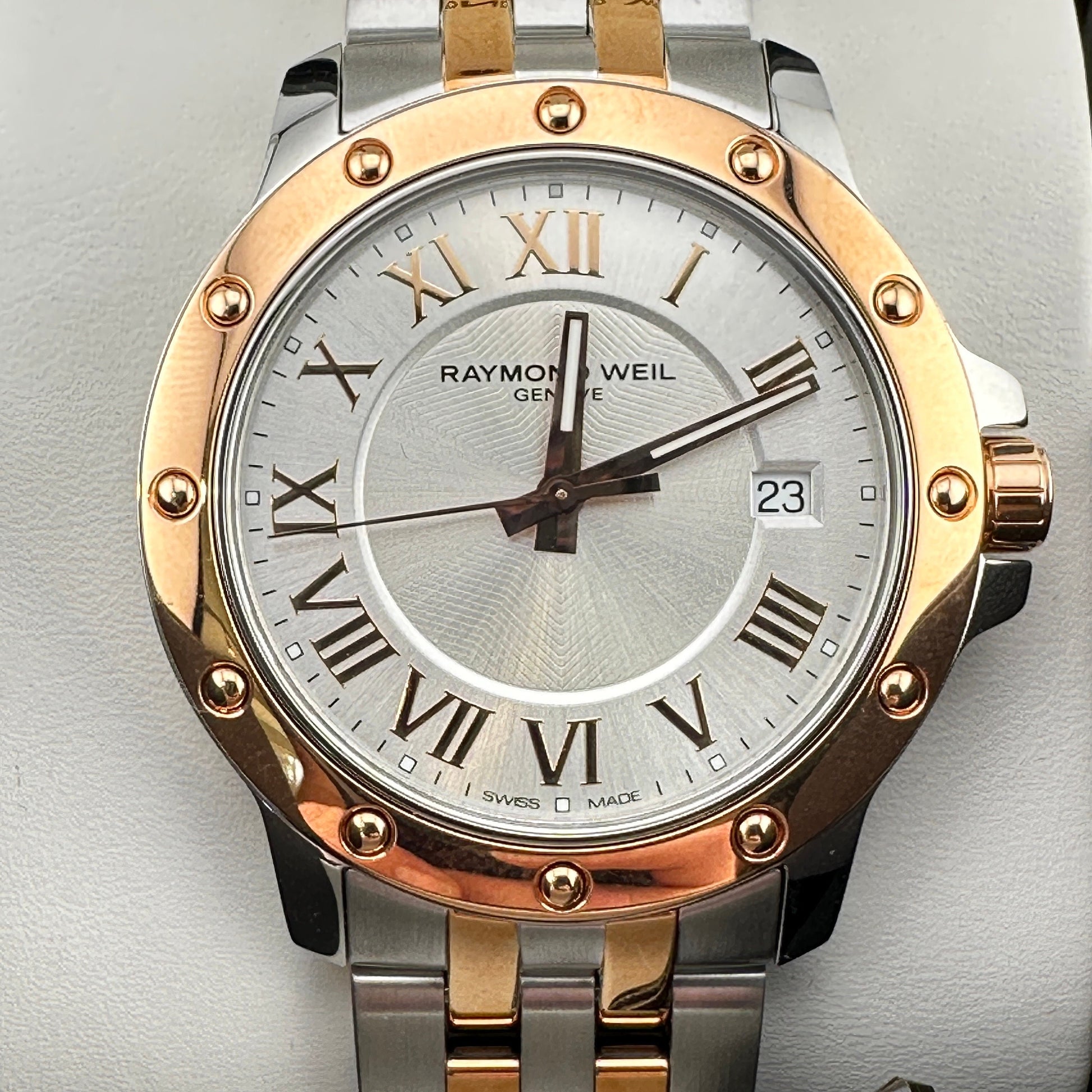 Raymond Weil Tango Rose Gold and Steel Men’s 42mm Wrist Watch