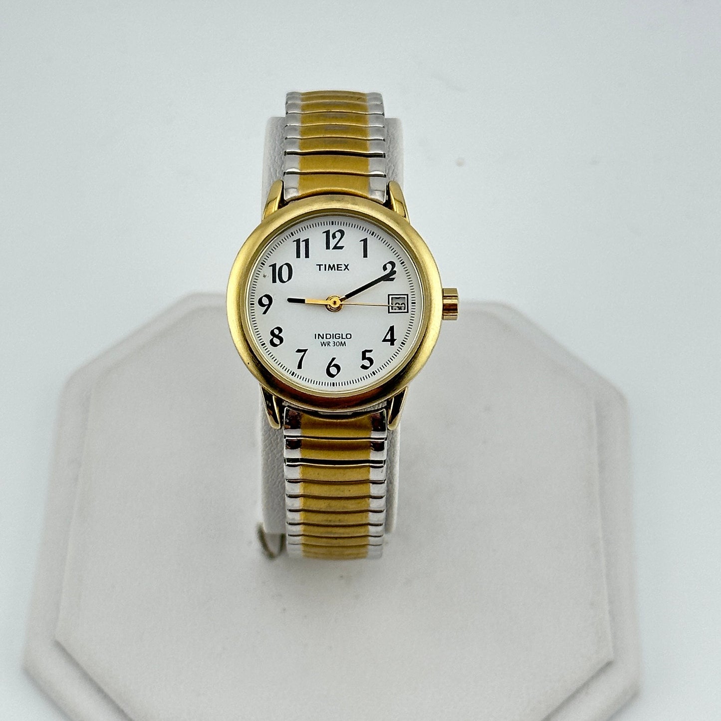 Timex Gold Indiglo 25mm Bracelet Watch