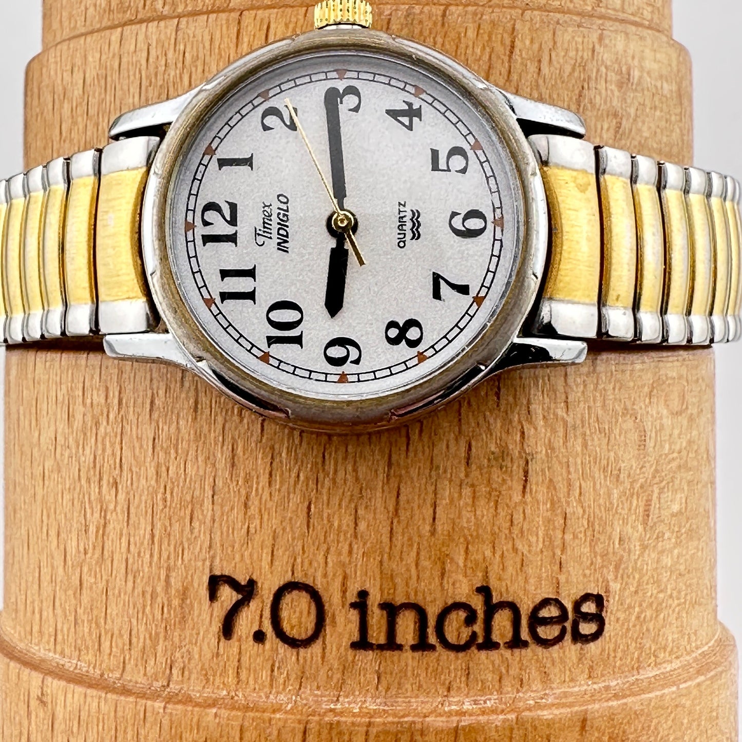 Timex Gold Indiglo 25mm Bracelet Watch