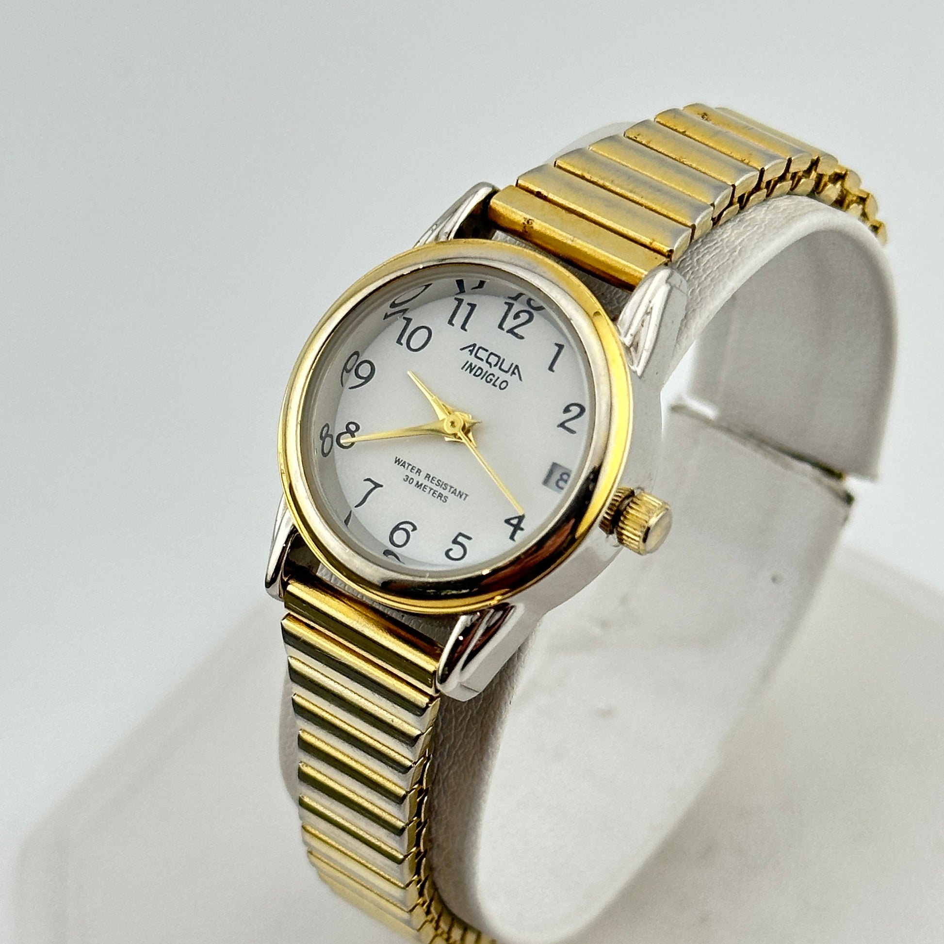 Acqua Timex Gold Indiglo 25mm Ladies Watch