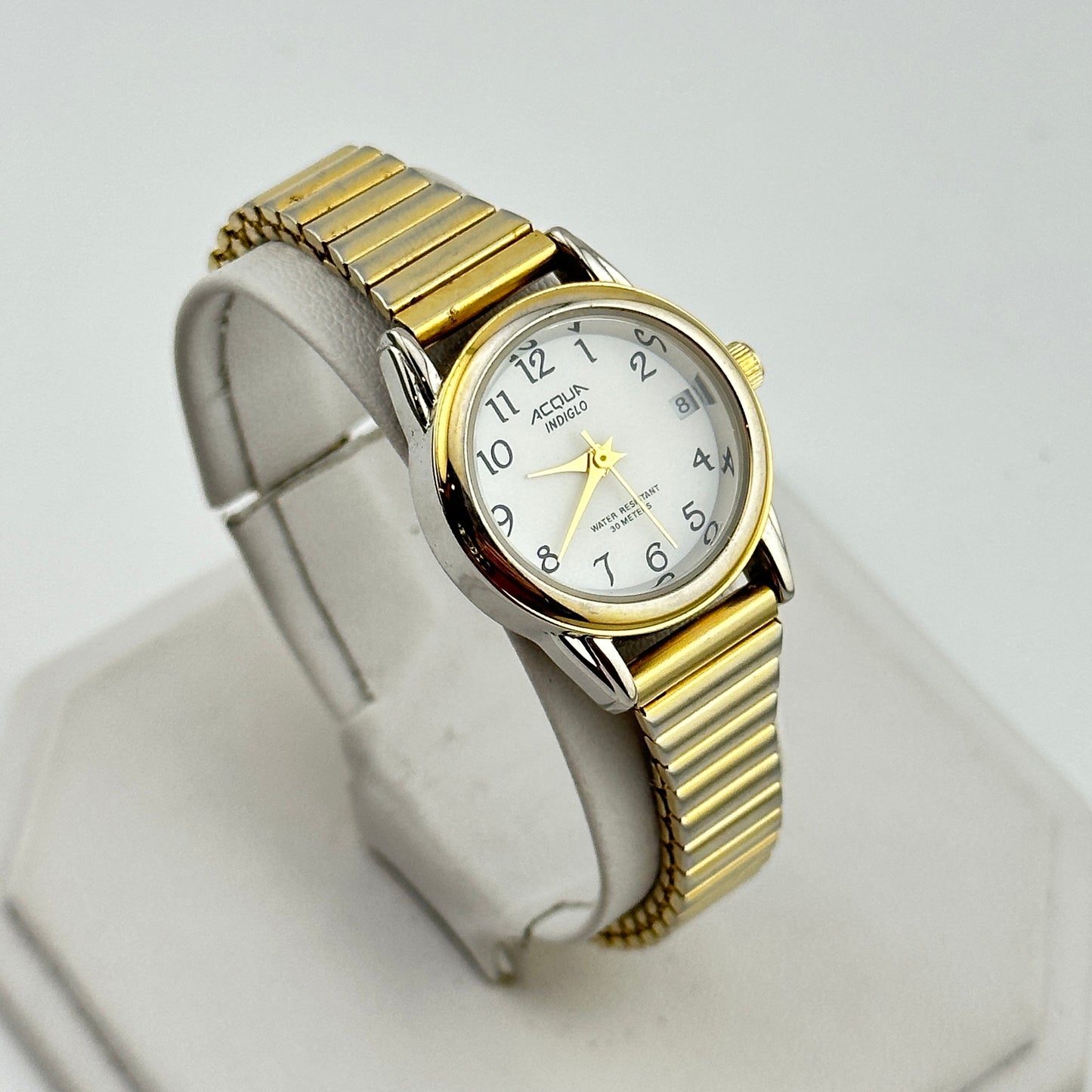 Acqua Timex Gold Indiglo 25mm Ladies Watch