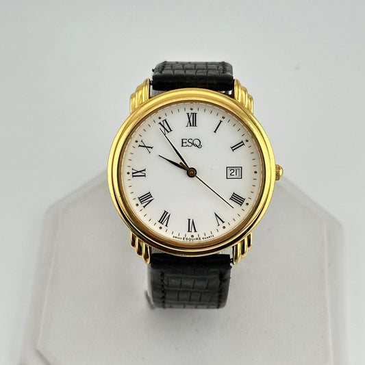 ESQ Esquire Men’s 36mm Gold Tone Swiss Watch