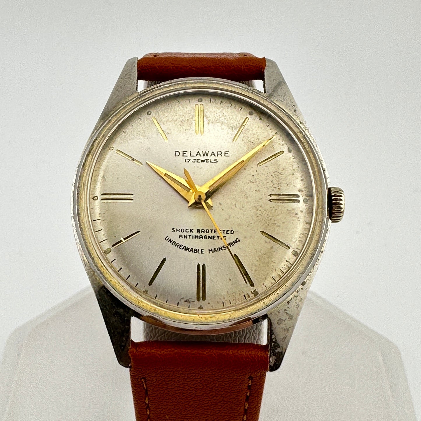 Delaware Vintage 17 Jewel Two-Toned 34mm Manual Wind Watch