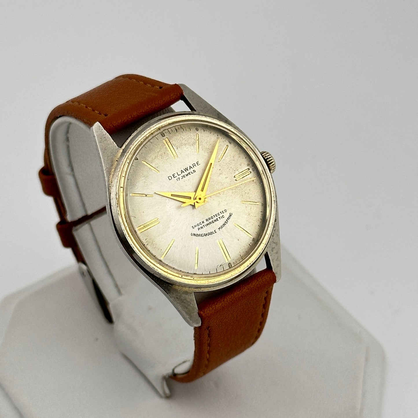 Delaware Vintage 17 Jewel Two-Toned 34mm Manual Wind Watch