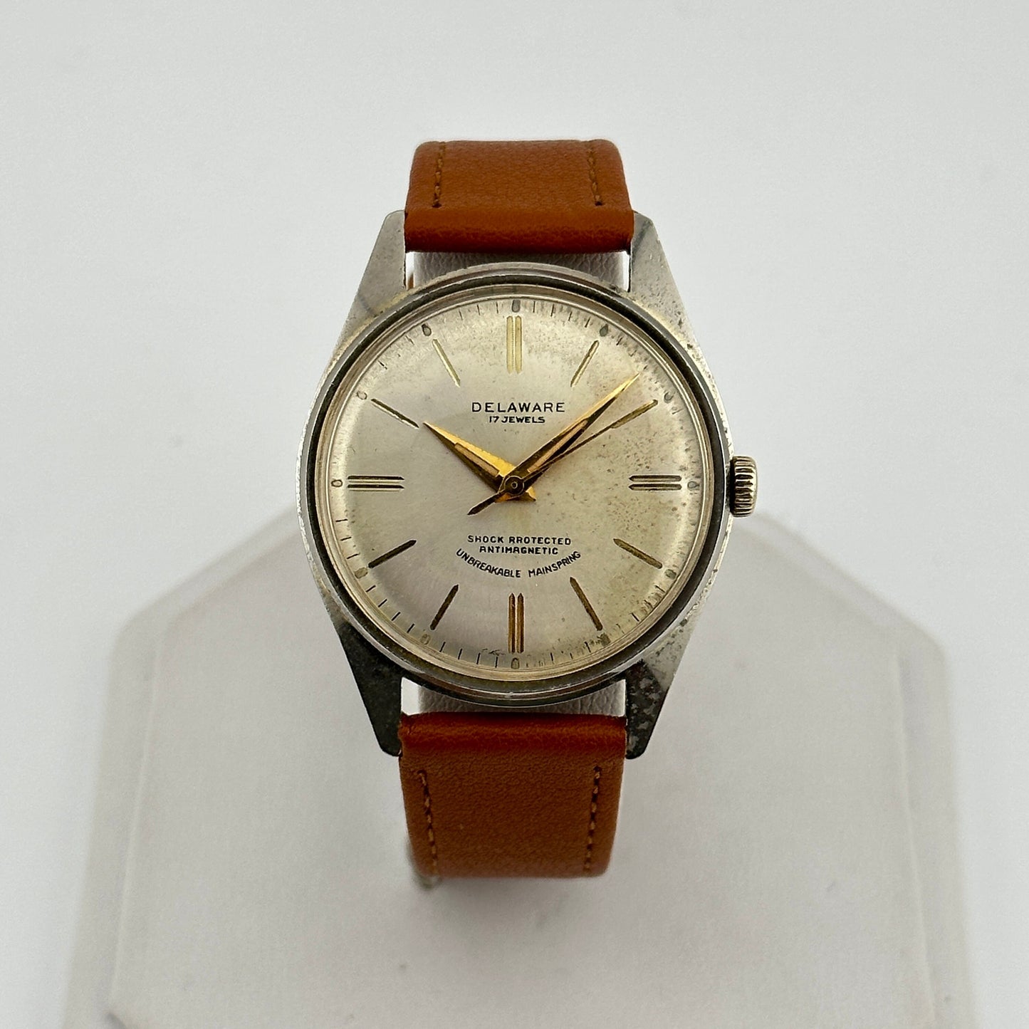 Delaware Vintage 17 Jewel Two-Toned 34mm Manual Wind Watch