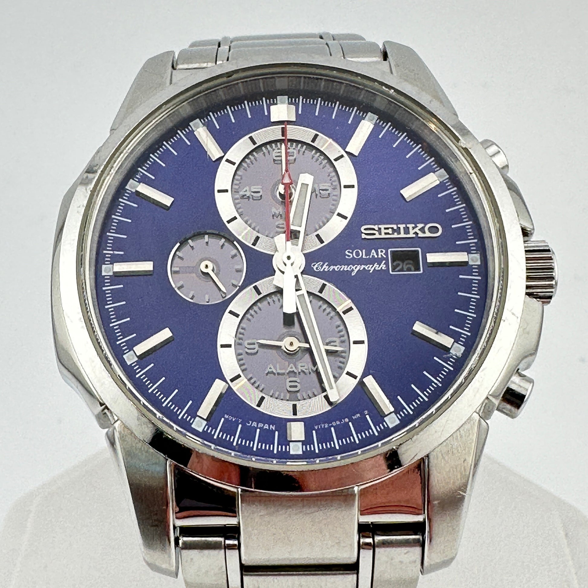 Seiko Solar Chronograph Alarm 45mm Men’s Watch