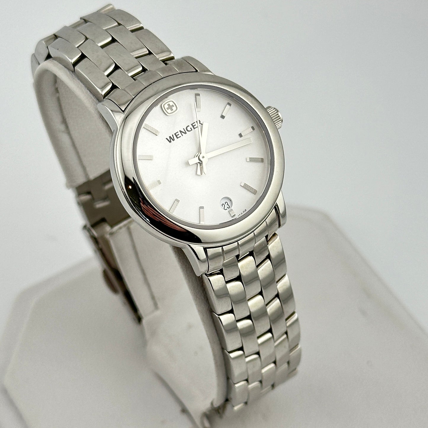 Swiss Army Wenger Silver Grenadier Stainless Steel Ladies 28mm Watch