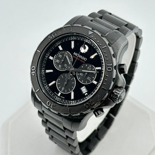 Movado Series 800 Black PVD Stainless Steel 42mm Men’s Chronograph Watch