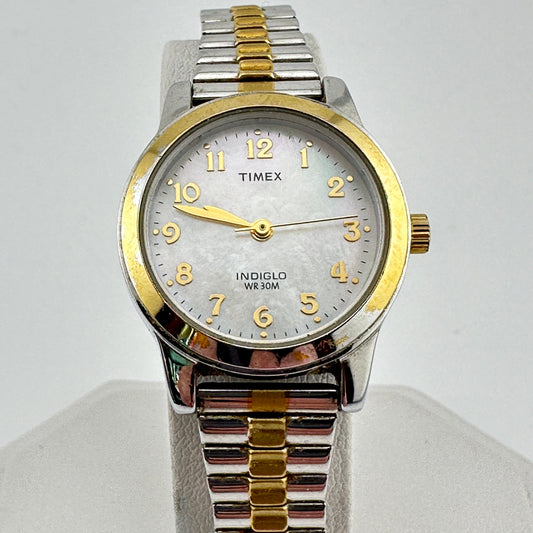 Timex Indiglo Ladies Two Tone 25mm Date Wristwatch