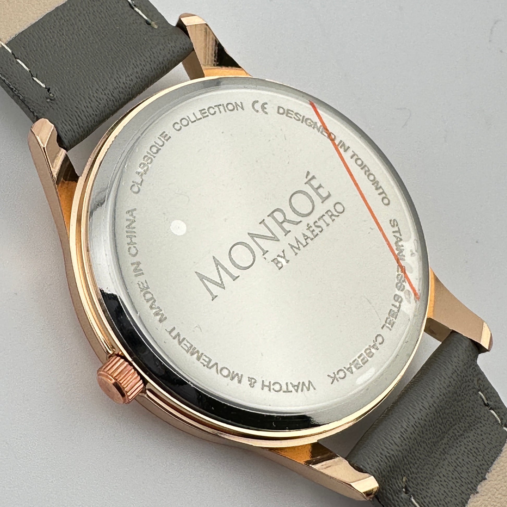 Monroe Rose Gold tone Stainless Steel 36mm Unisex Watch