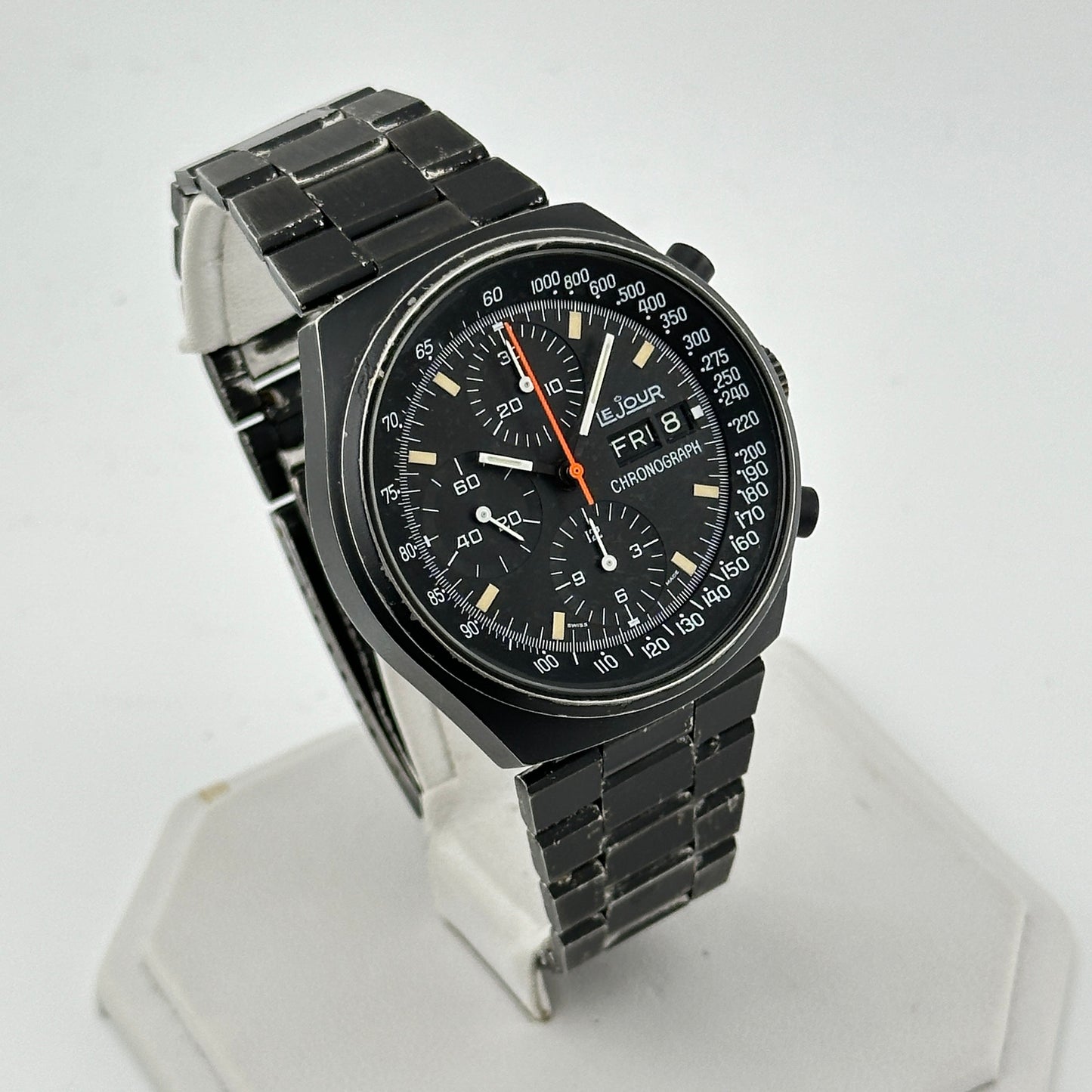 Le Jour Top Gun “Pasadena” Vintage Valjoux 7750 Automatic Chronograph Men’s 41mm Watch c. 1980’s