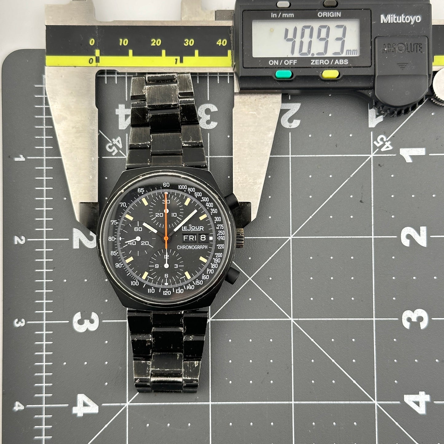 Le Jour Top Gun “Pasadena” Vintage Valjoux 7750 Automatic Chronograph Men’s 41mm Watch c. 1980’s