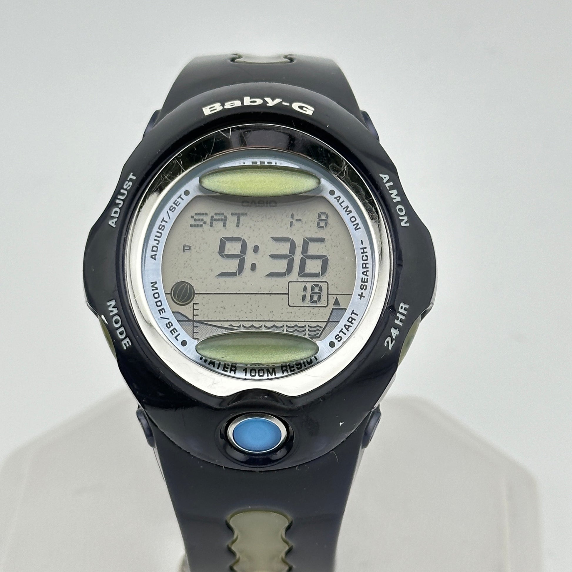 Casio Baby-G G-Shock - Clear and Navy Blue 42mm Quartz Tide Watch