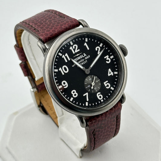 Shinola Runwell Argonite 1069 Watch with Black Dial