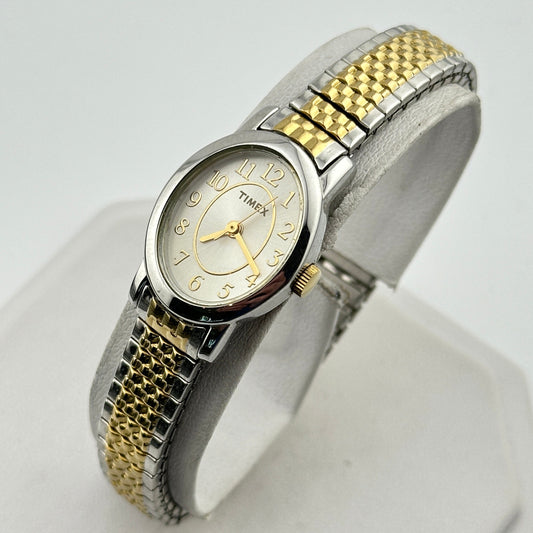 Timex Gold & Stainless Steel 18mm Ladies Watch