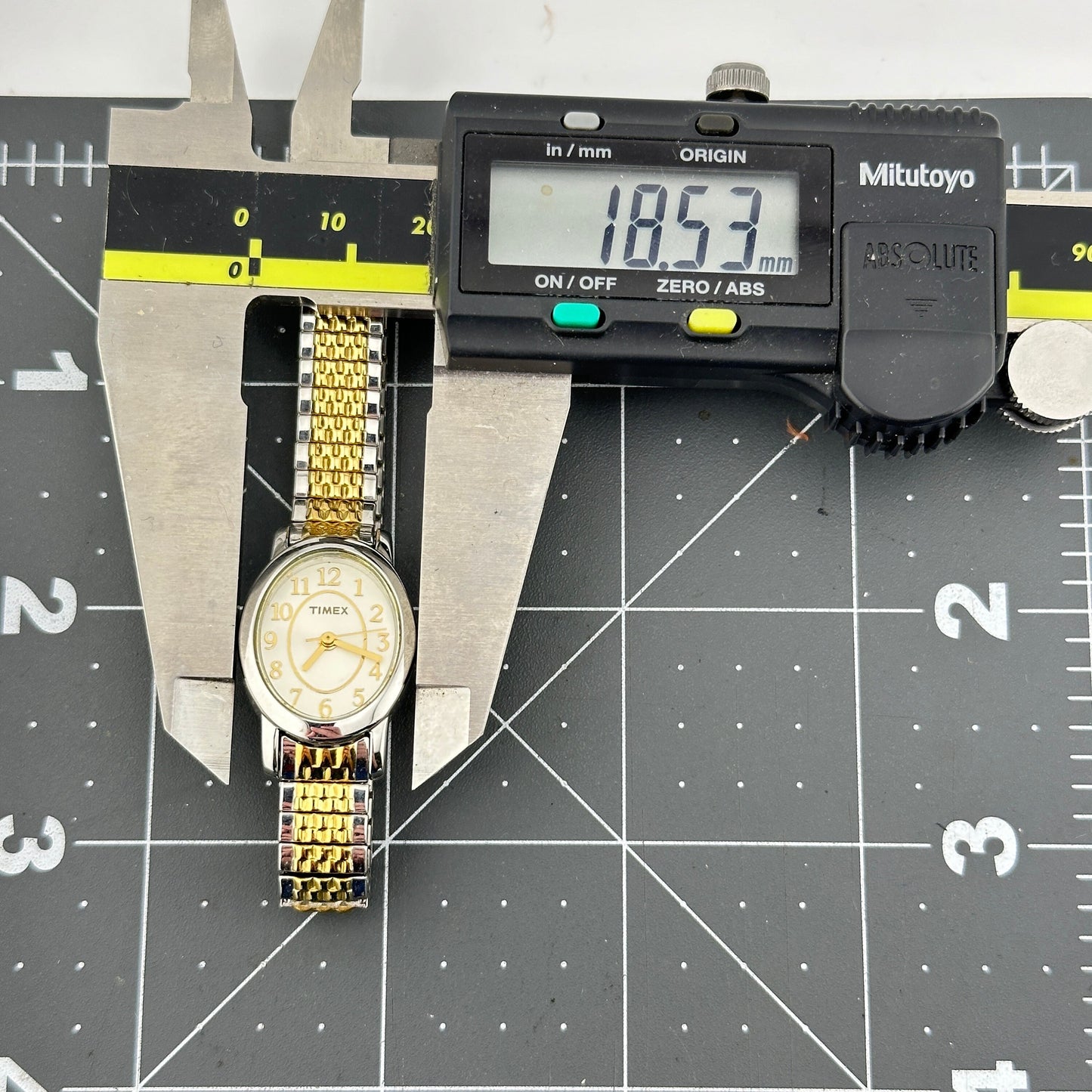 Timex Gold & Stainless Steel 18mm Ladies Watch