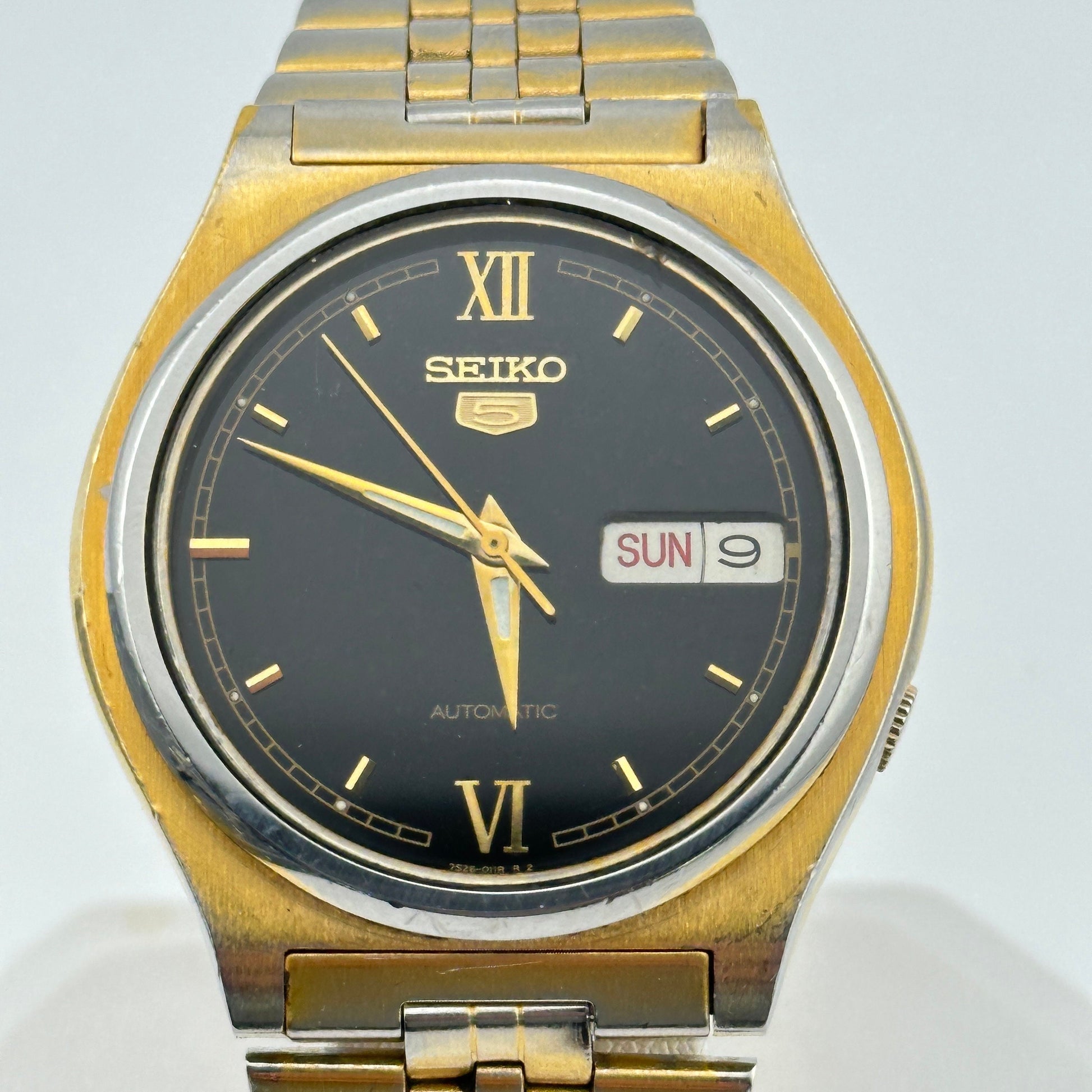 Seiko 5 Automatic 17 Jewel 37mm Mens Wristwatch c. June 1992