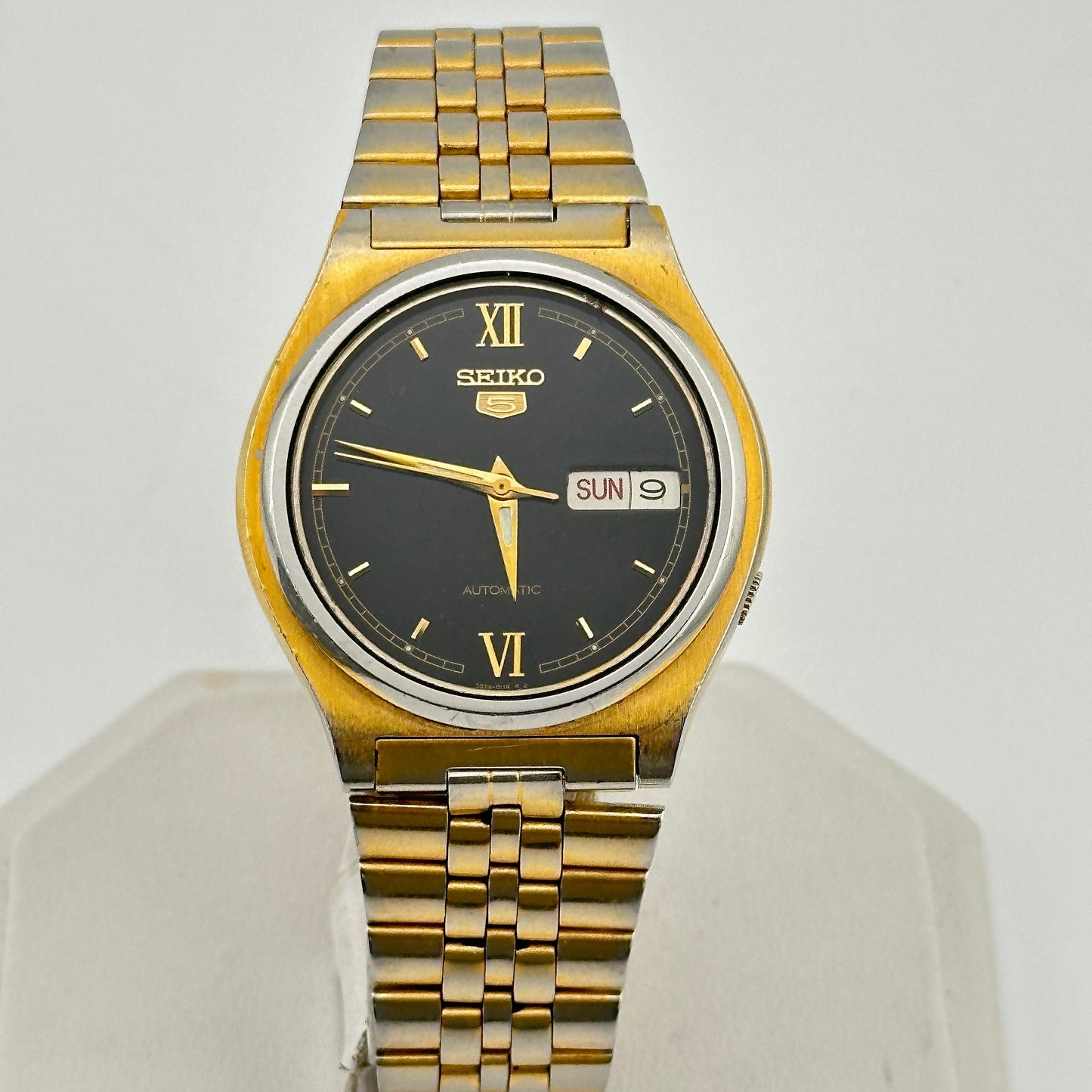 Seiko 5 Automatic 17 Jewel 37mm Mens Wristwatch c. June 1992