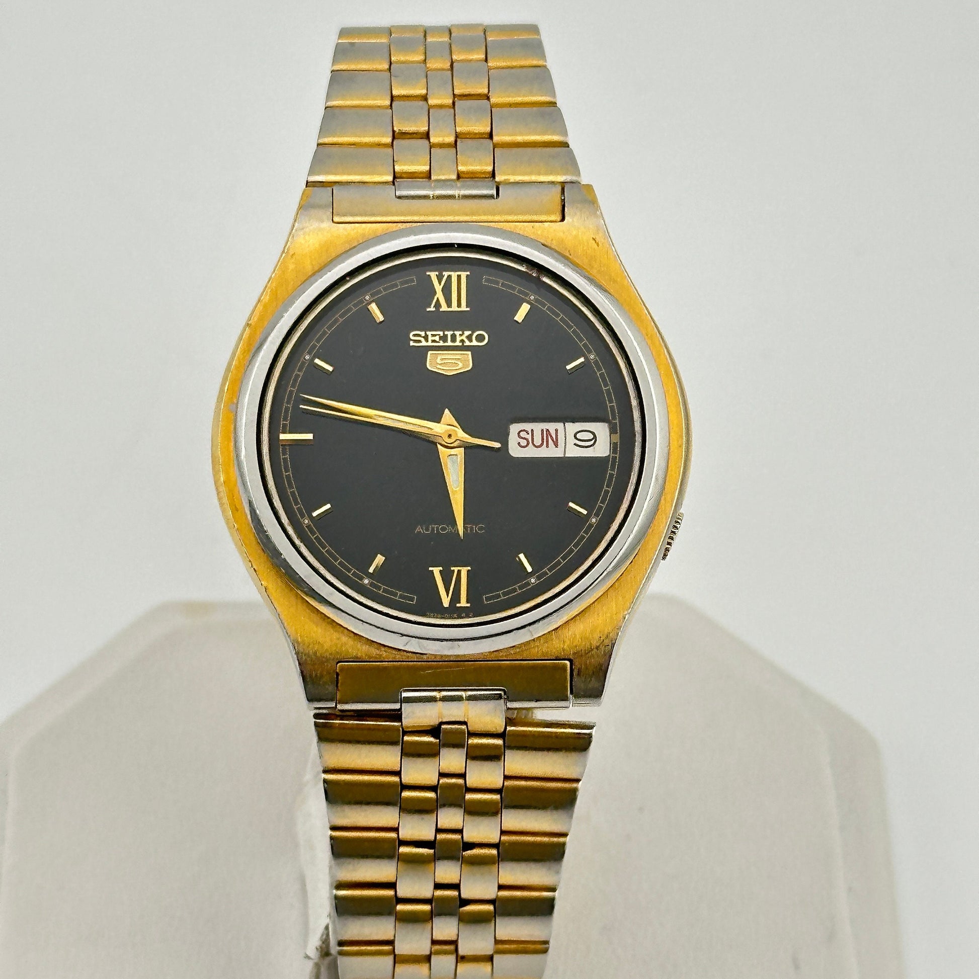 Seiko 5 Automatic 17 Jewel 37mm Mens Wristwatch c. June 1992